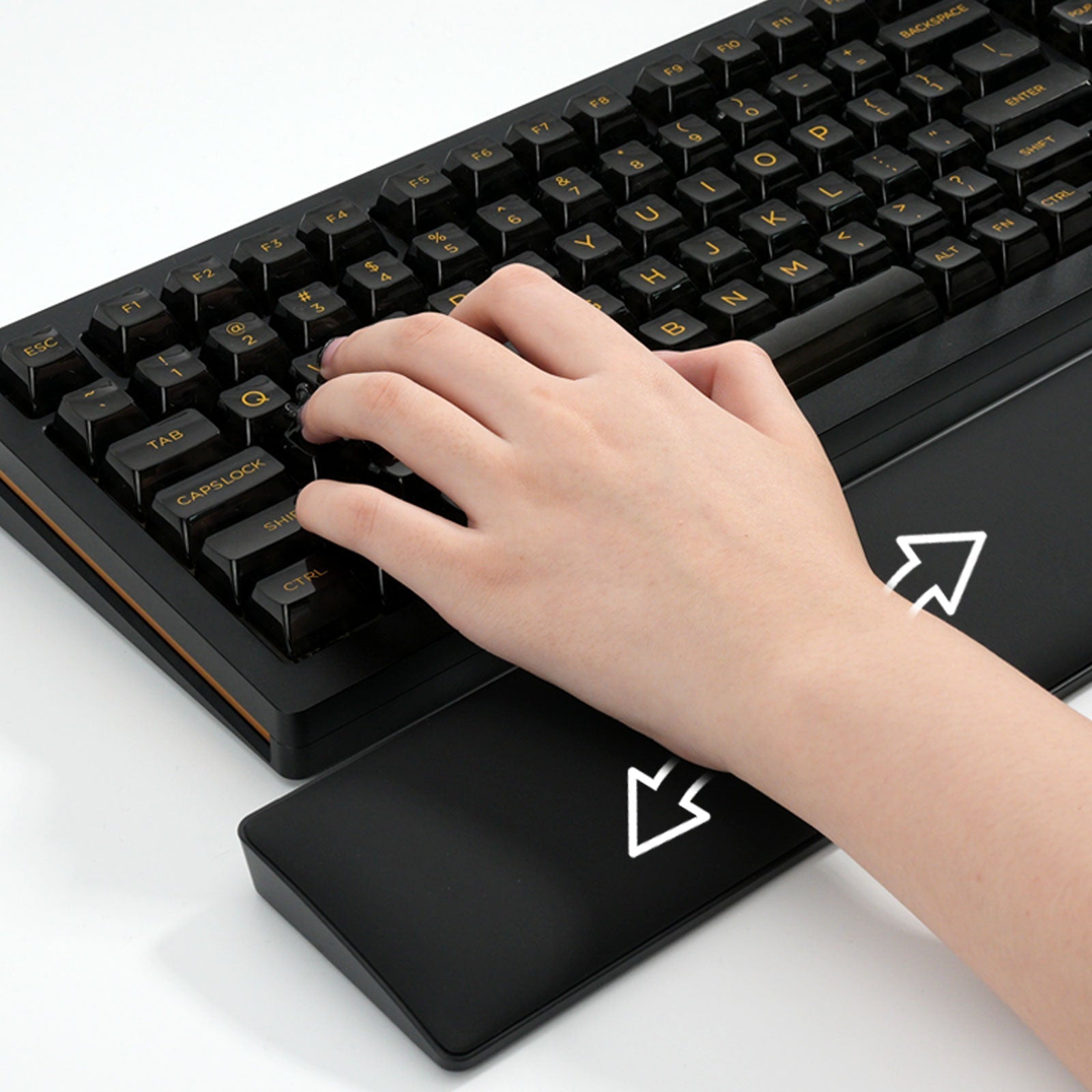 Black MonsGeek wrist rest ergonomic design