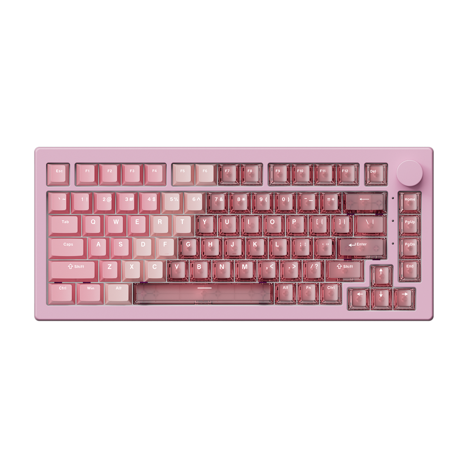 Akko-5075-V3-Gradient Hybrid Pink Transparent