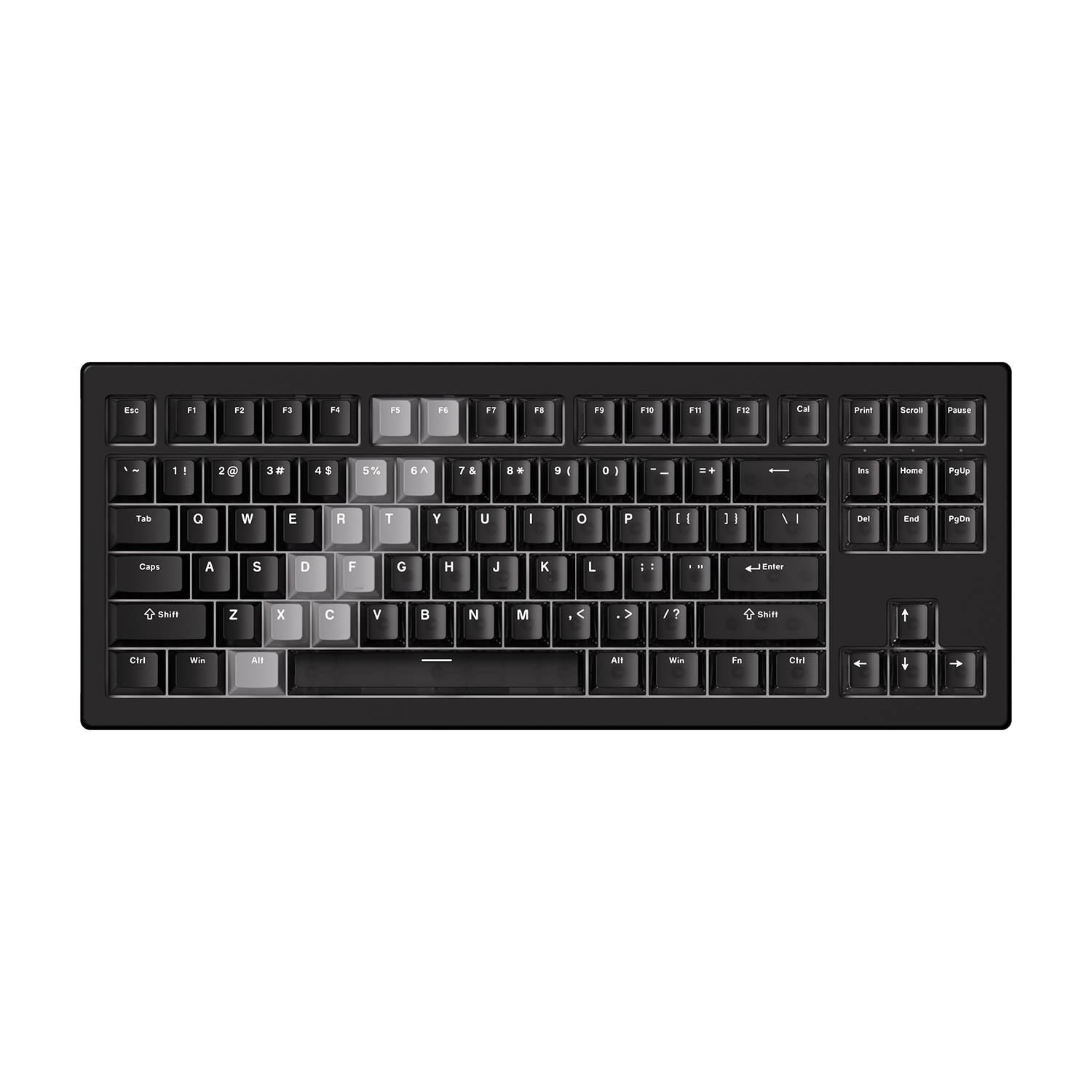 Akko 5087 V3 HE Magnetic Keyboard Gradient Hybrid Black Transparent