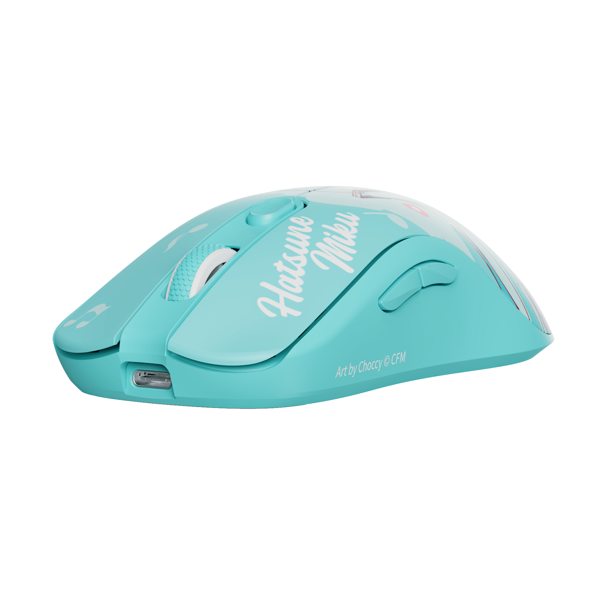Akko AG ONE 3950 8K Hatsune Miku Gaming Mouse Front Side