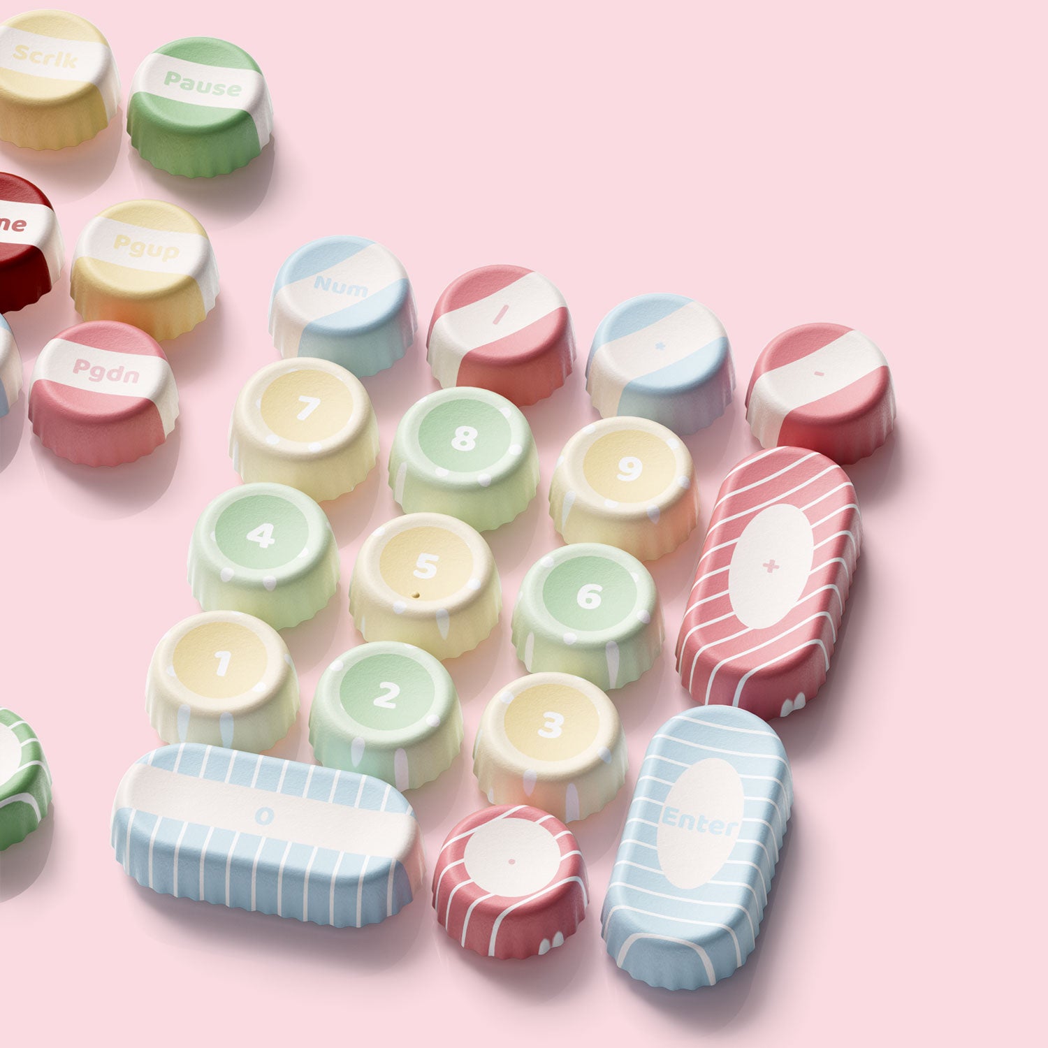 Akko-BottleCap-Classic-Keycaps-Set