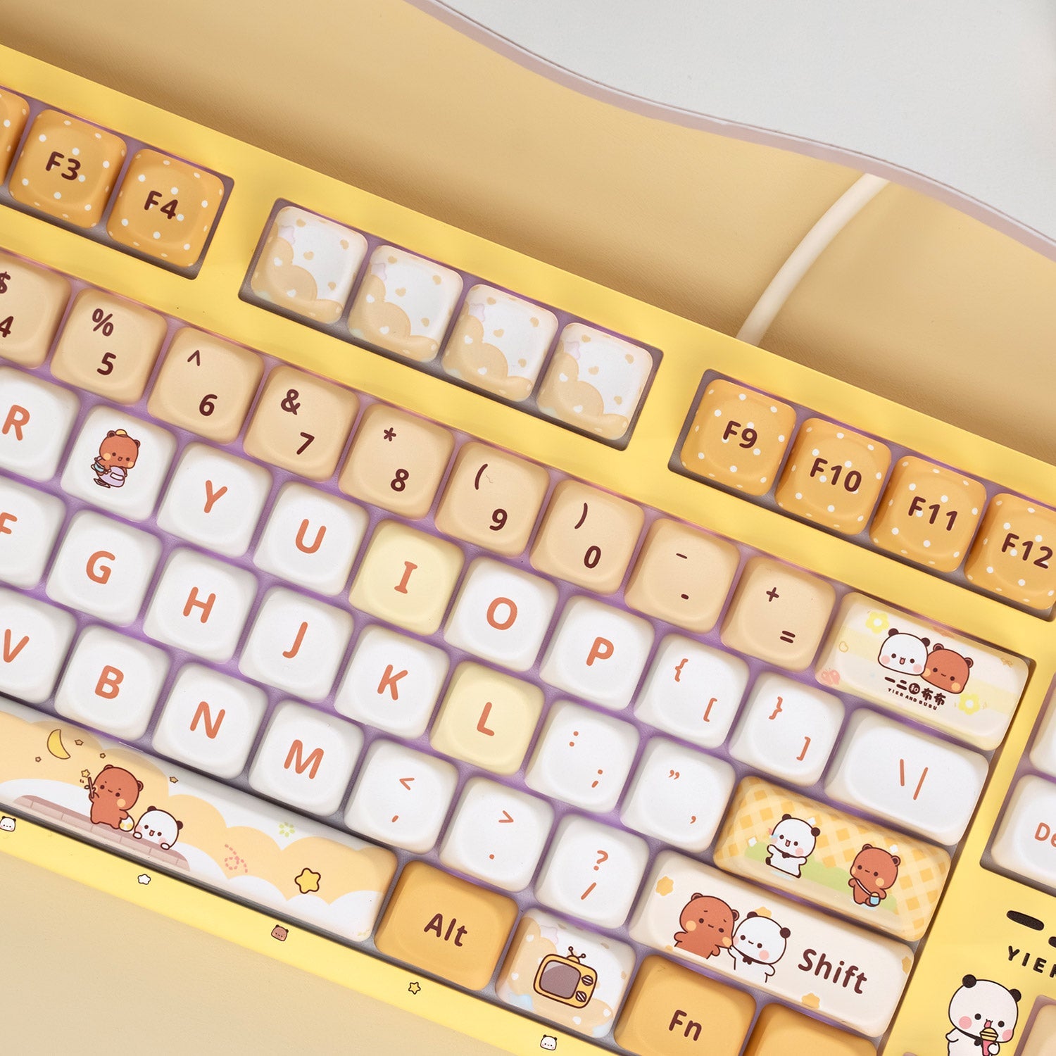 Akko Dudu and Bubu 3108v3 - Yellow Key Details