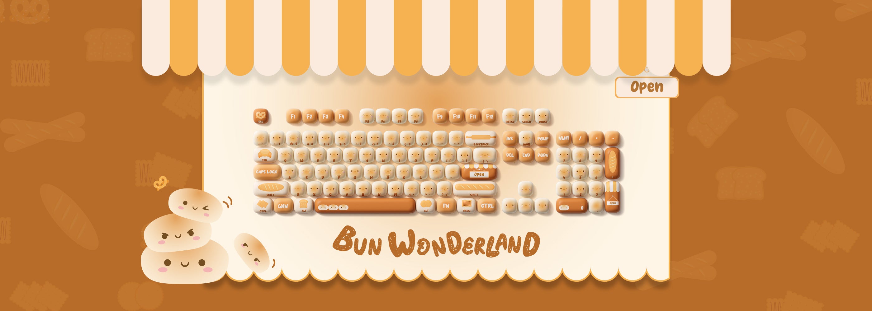 Akko-Bun-Wonderland-Keycap-Set