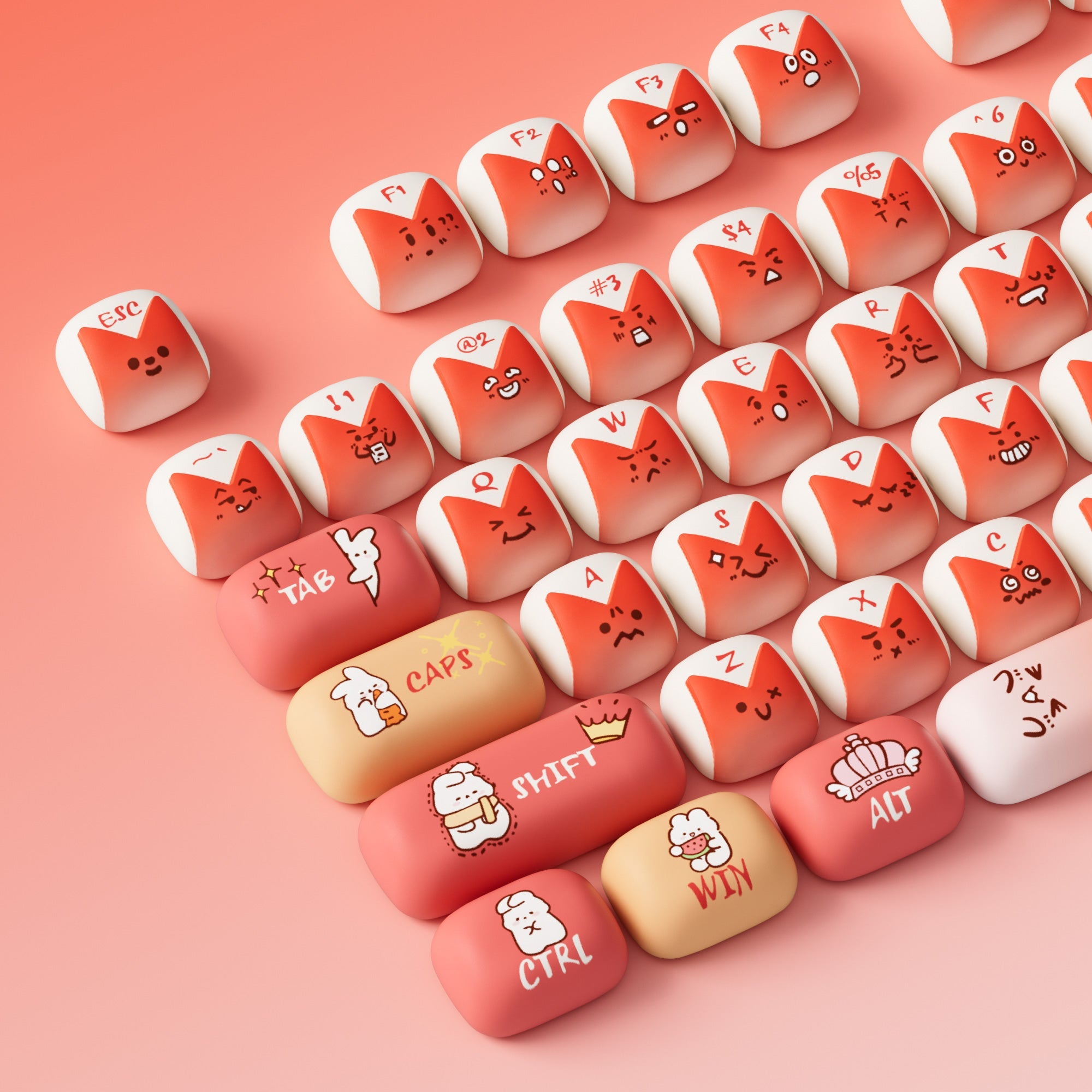 Bunny Apple 키캡 세트 (137 키)