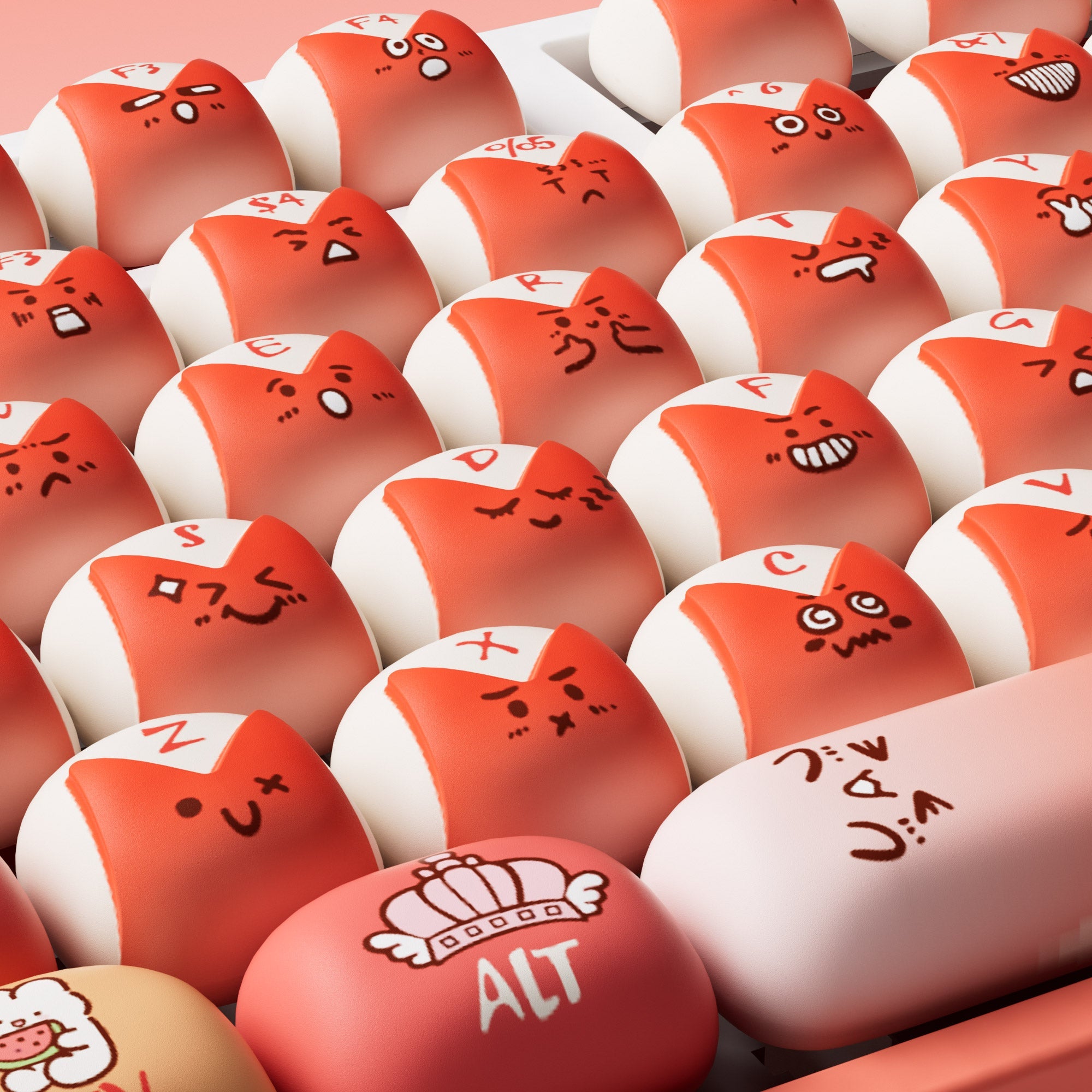 Bunny Apple 키캡 세트 (137 키)