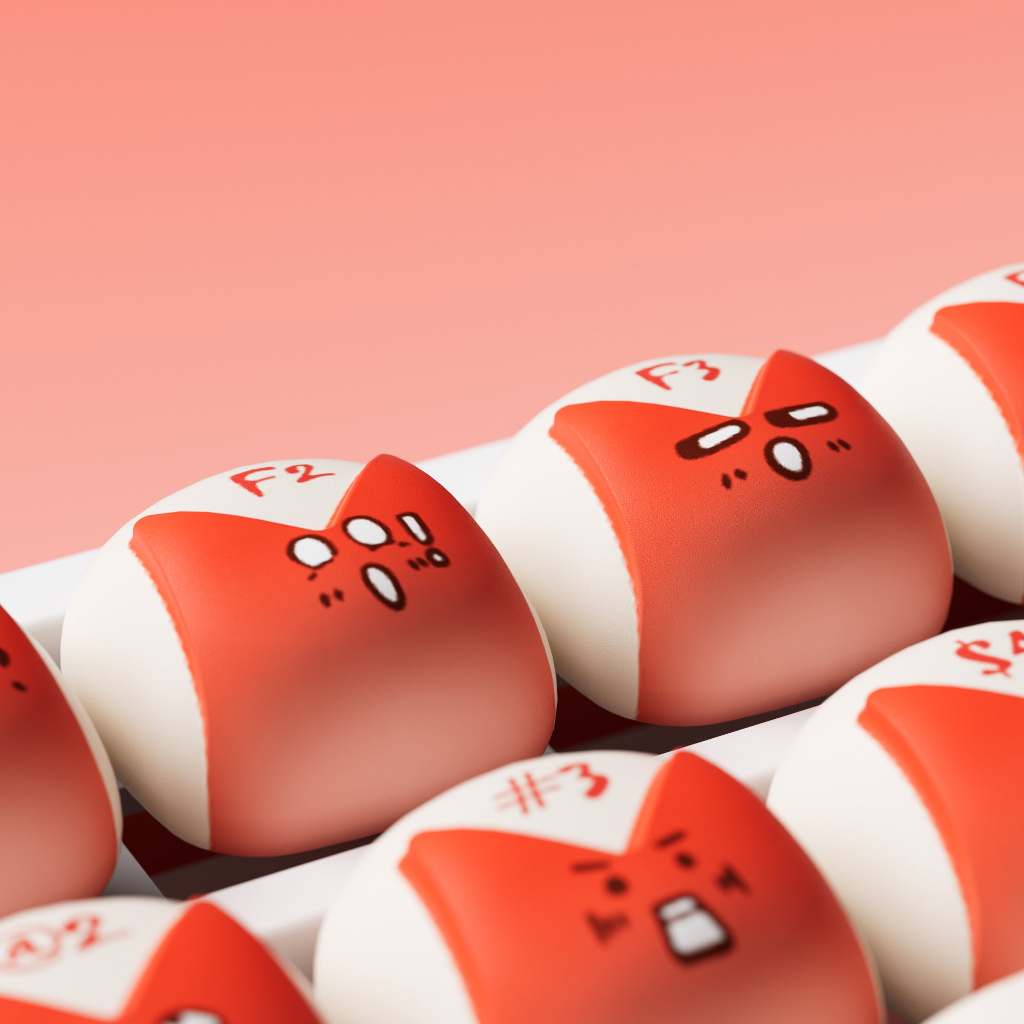 Bunny Apple 키캡 세트 (137 키)