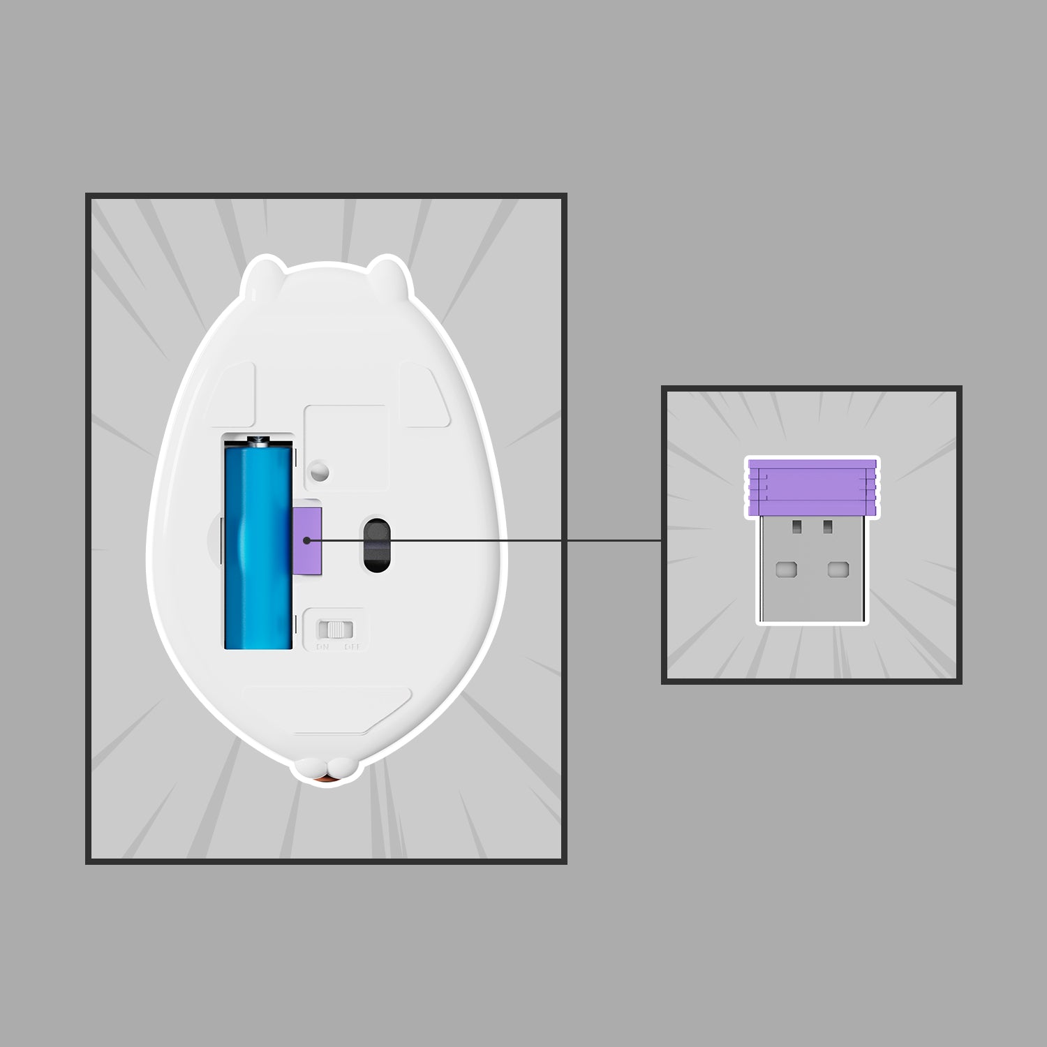 Akko-Cat-Theme-Mouse-Gray-MIMO-Fast-Respone