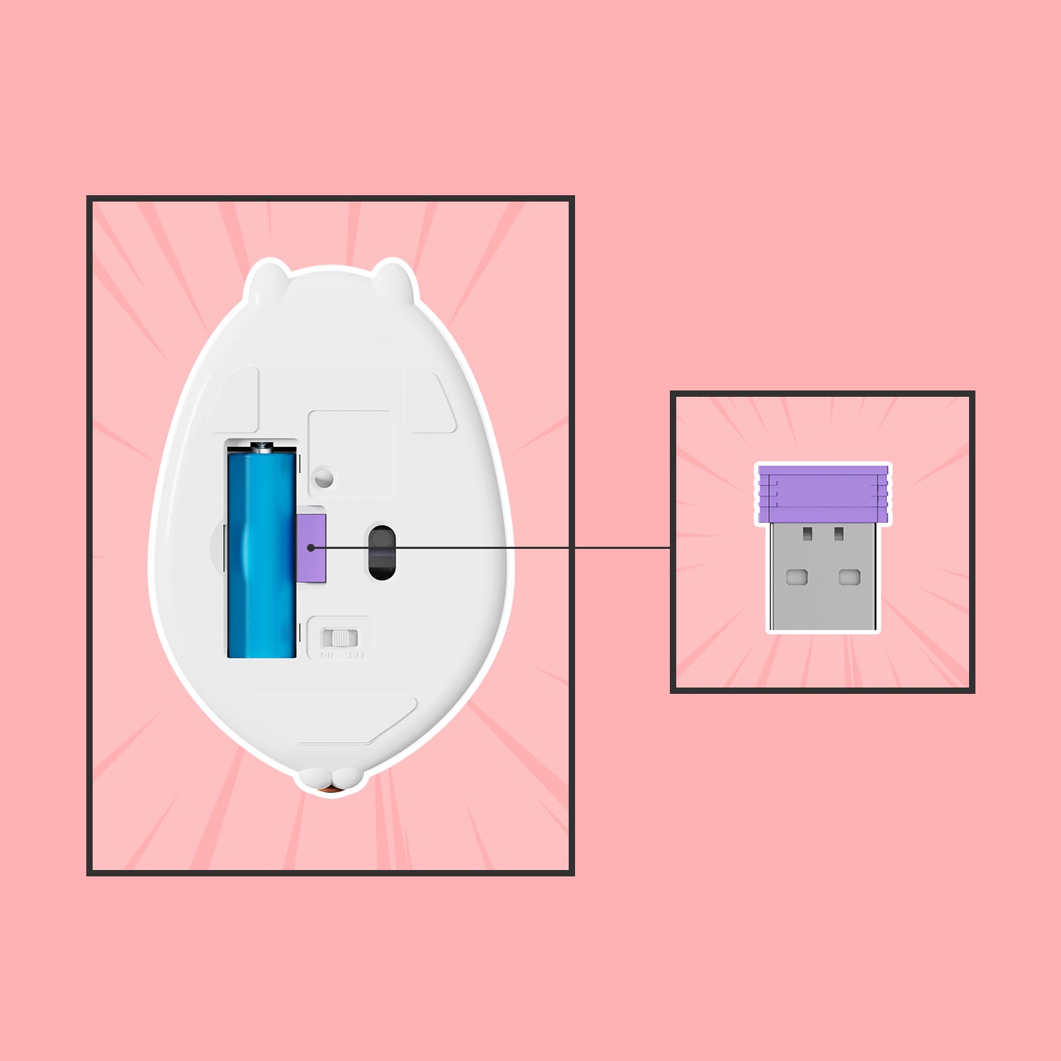 Akko-Cat-Theme-Mouse-Pink-ANGIE-Fast-Respone