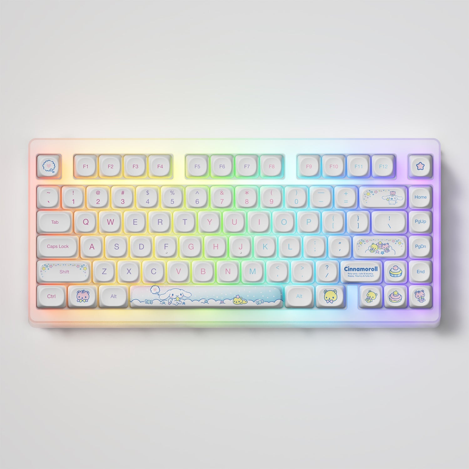 시나모롤 ACR TOP 75B 아크릴 키보드