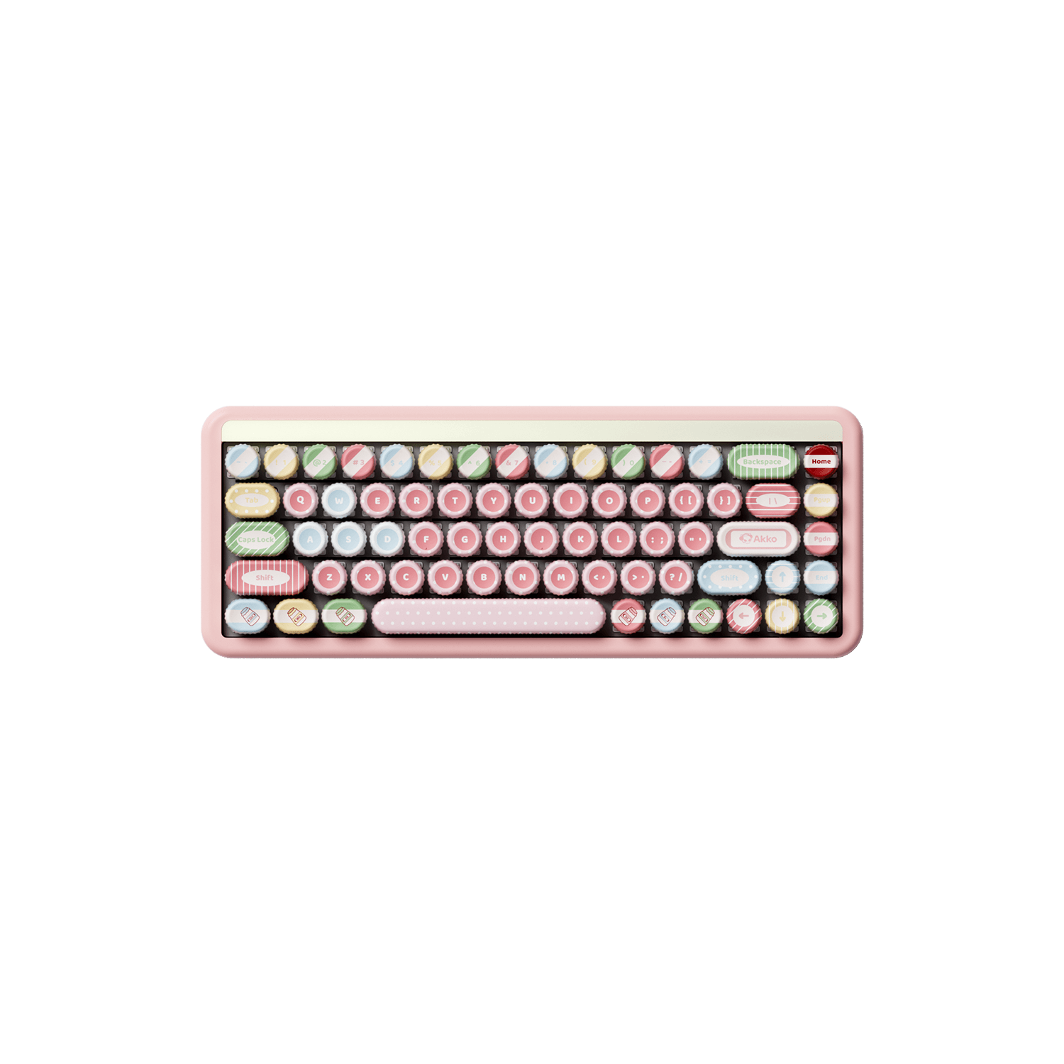 Akko Classic BottleCap Keycaps Set 65% Keyboard