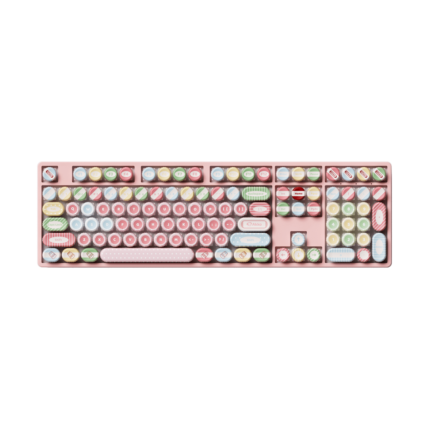 Akko Classic BottleCap Keycaps Set Full Size Keyboard