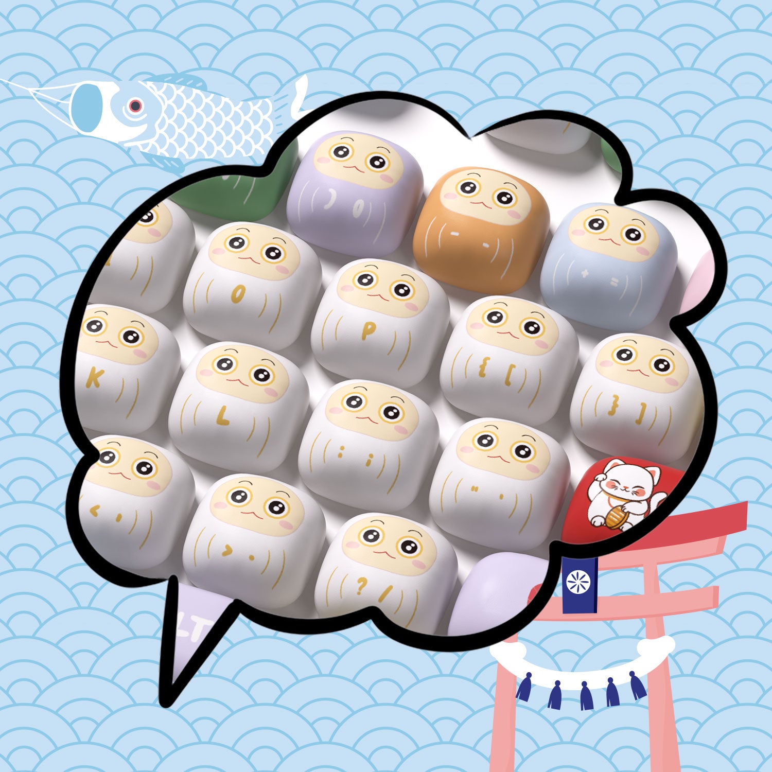 Akko-Good-Luck-Charm-Keycap-Set