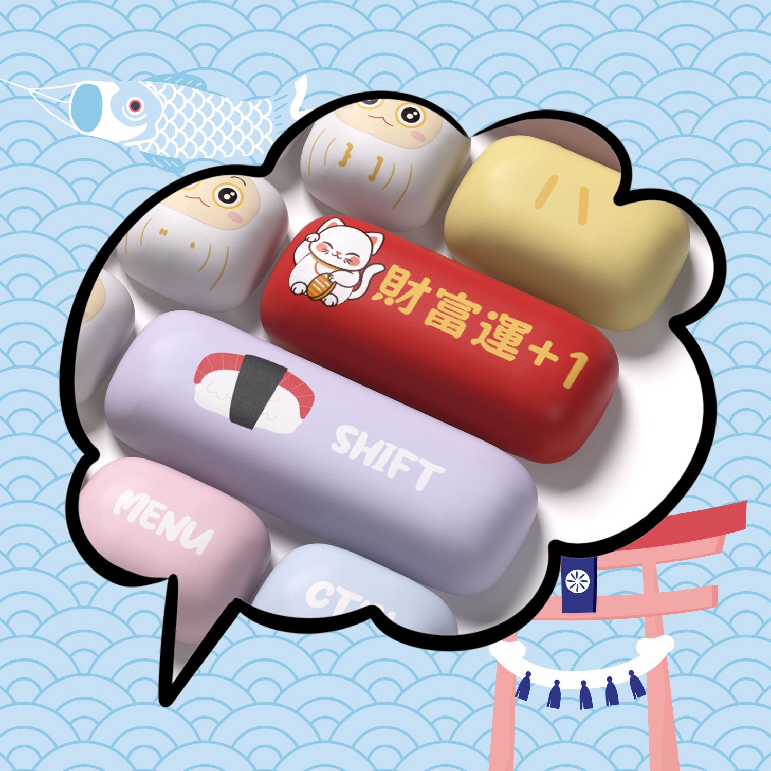 Akko-Good-Luck-Charm-Keycap-Set