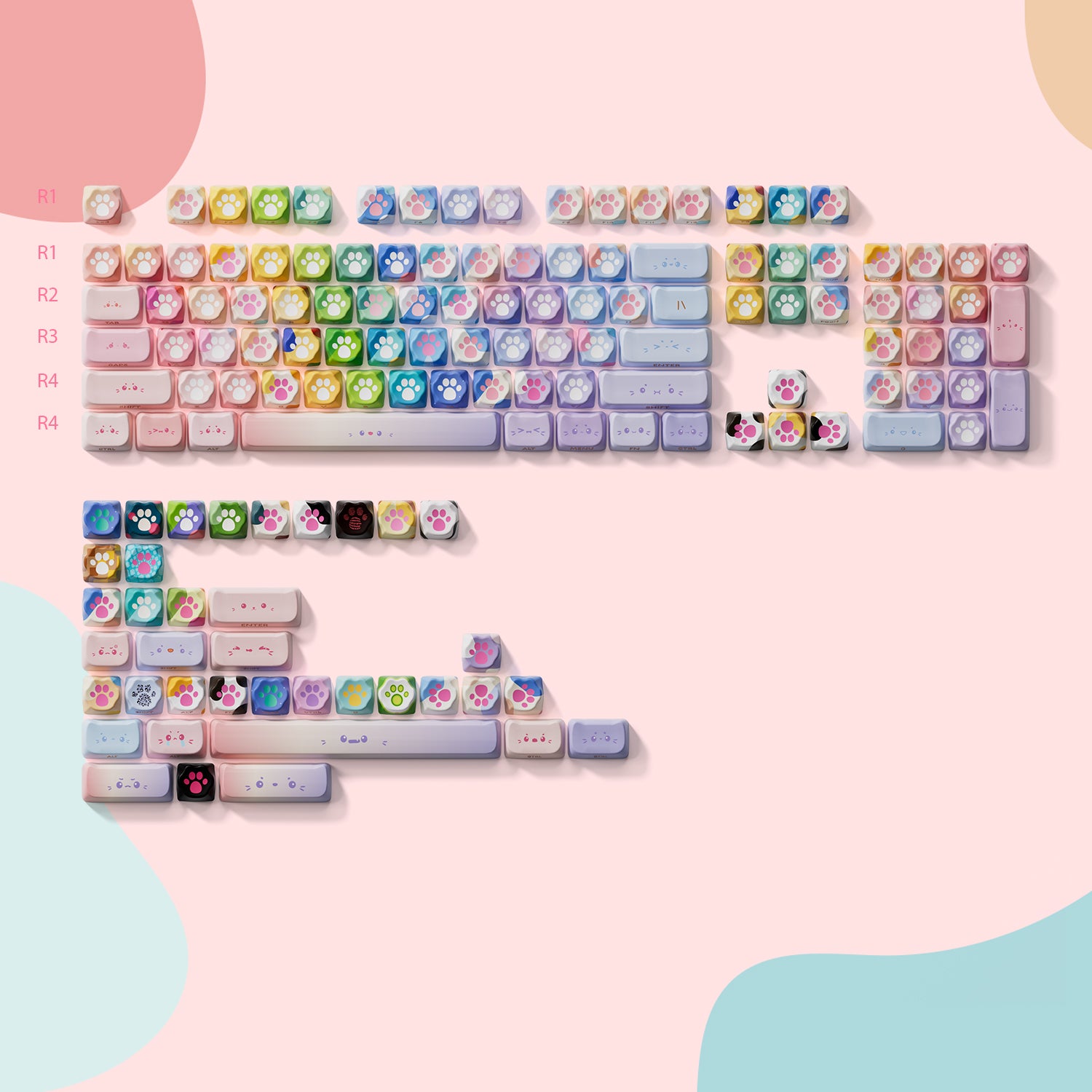 Akko-Kitty-Paws-Keycap-Detail
