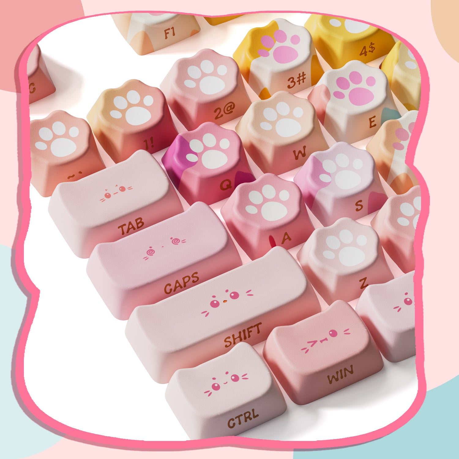 Akko-Kitty-Paws-Keycap-Detail
