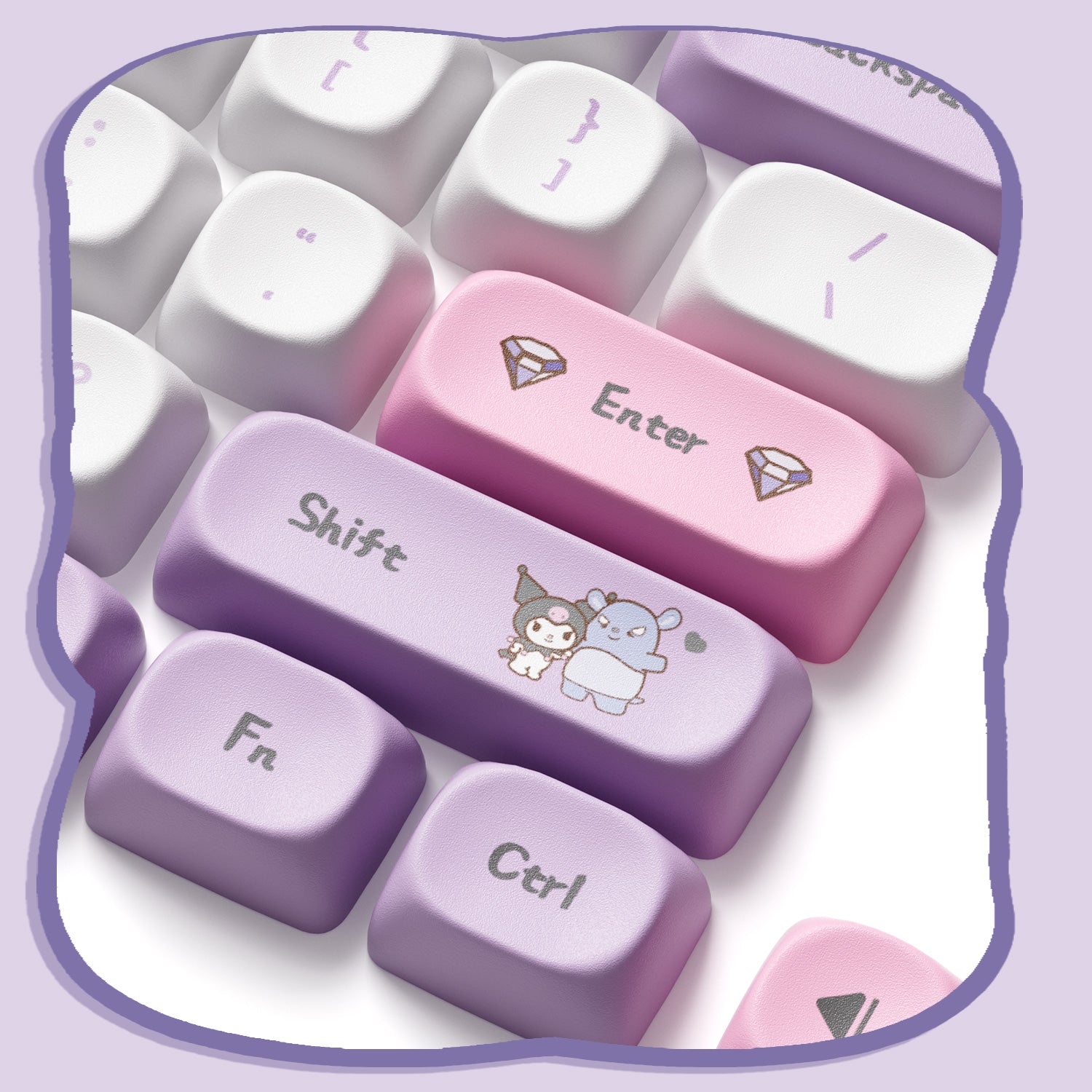 Akko-Kuromi-Keycap-Set