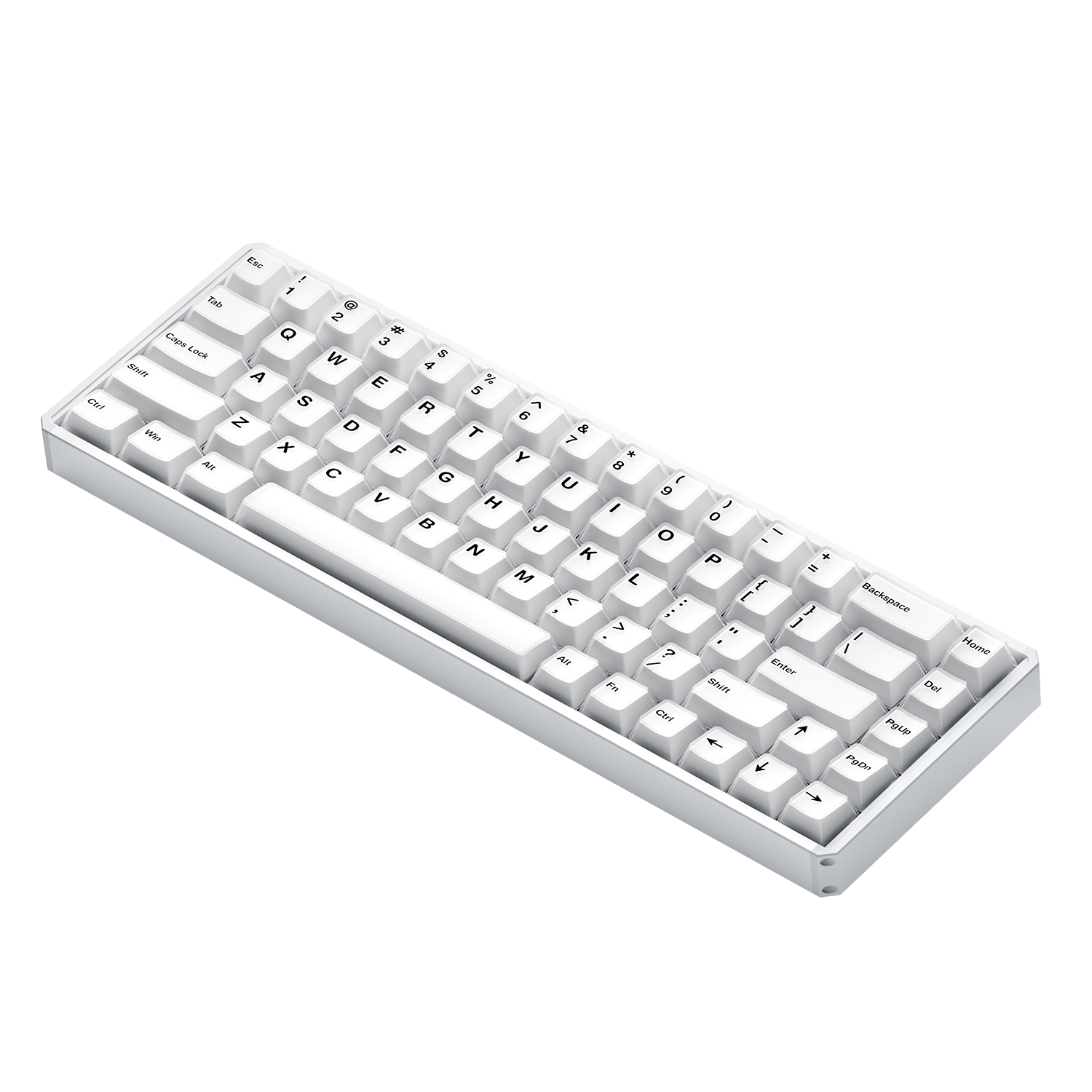 Akko MOD68 HE Magnetic Keyboard Misty White Right Side