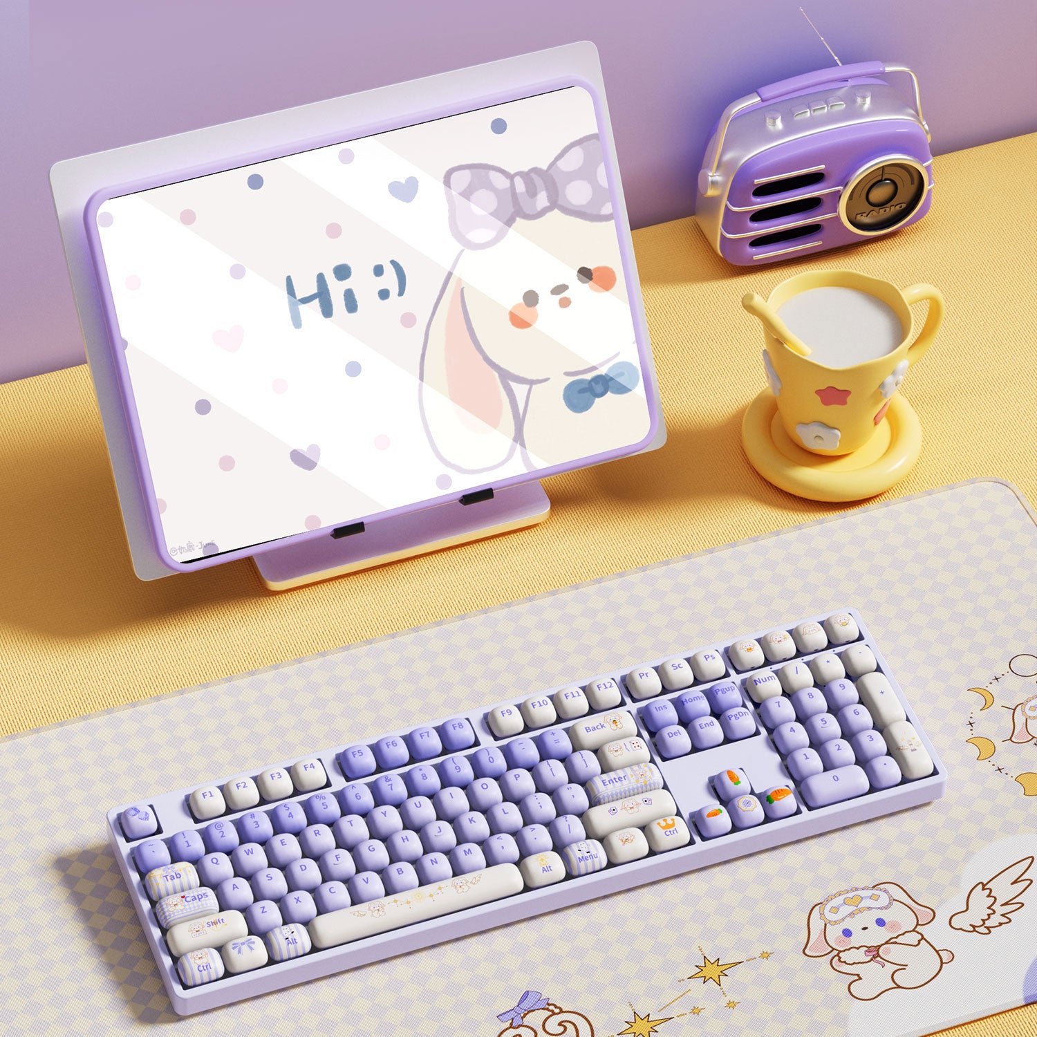 Akko-Magic-Lop-Bunny-Keycap-Set