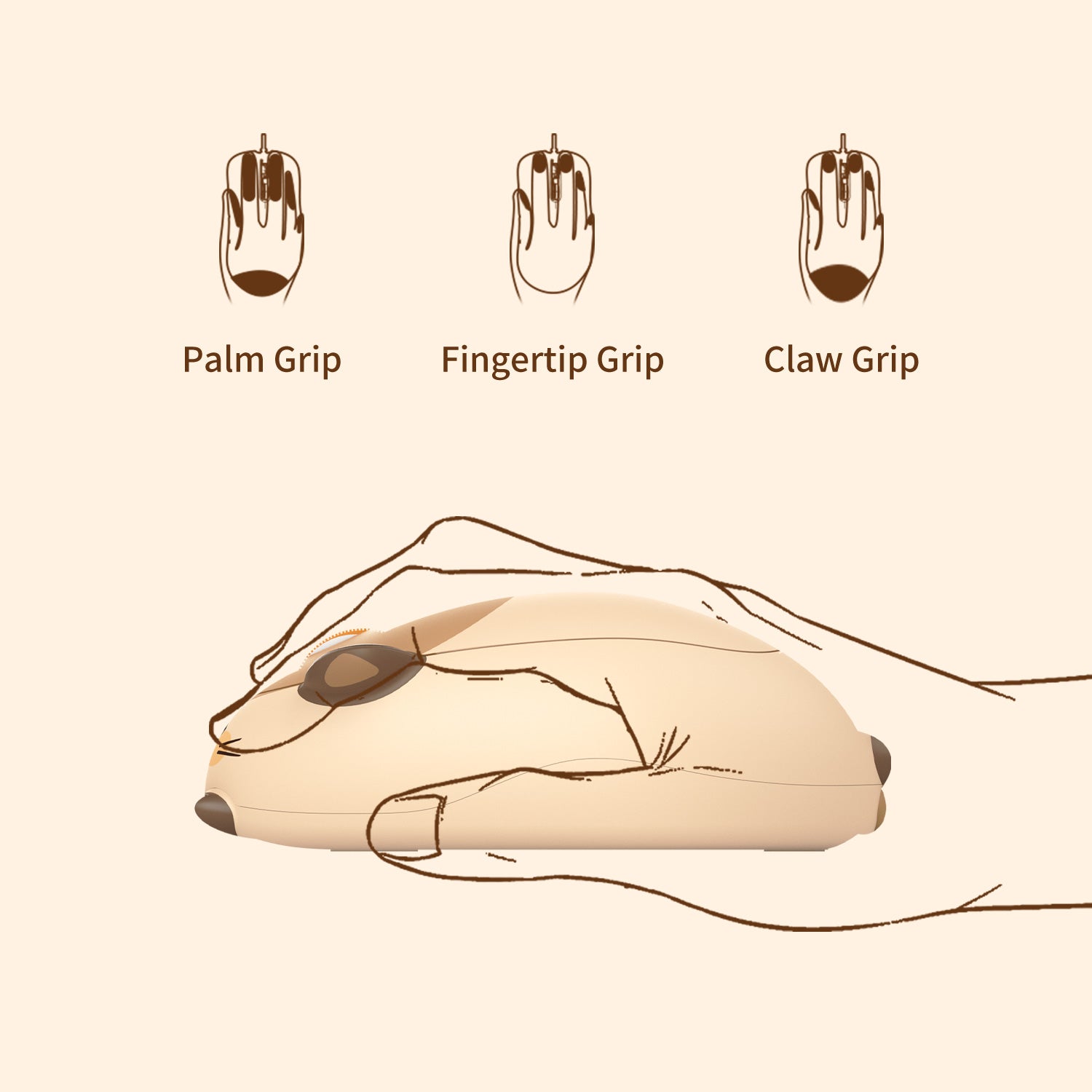 Akko-Marmot-Mouse-Ergonomically-Design