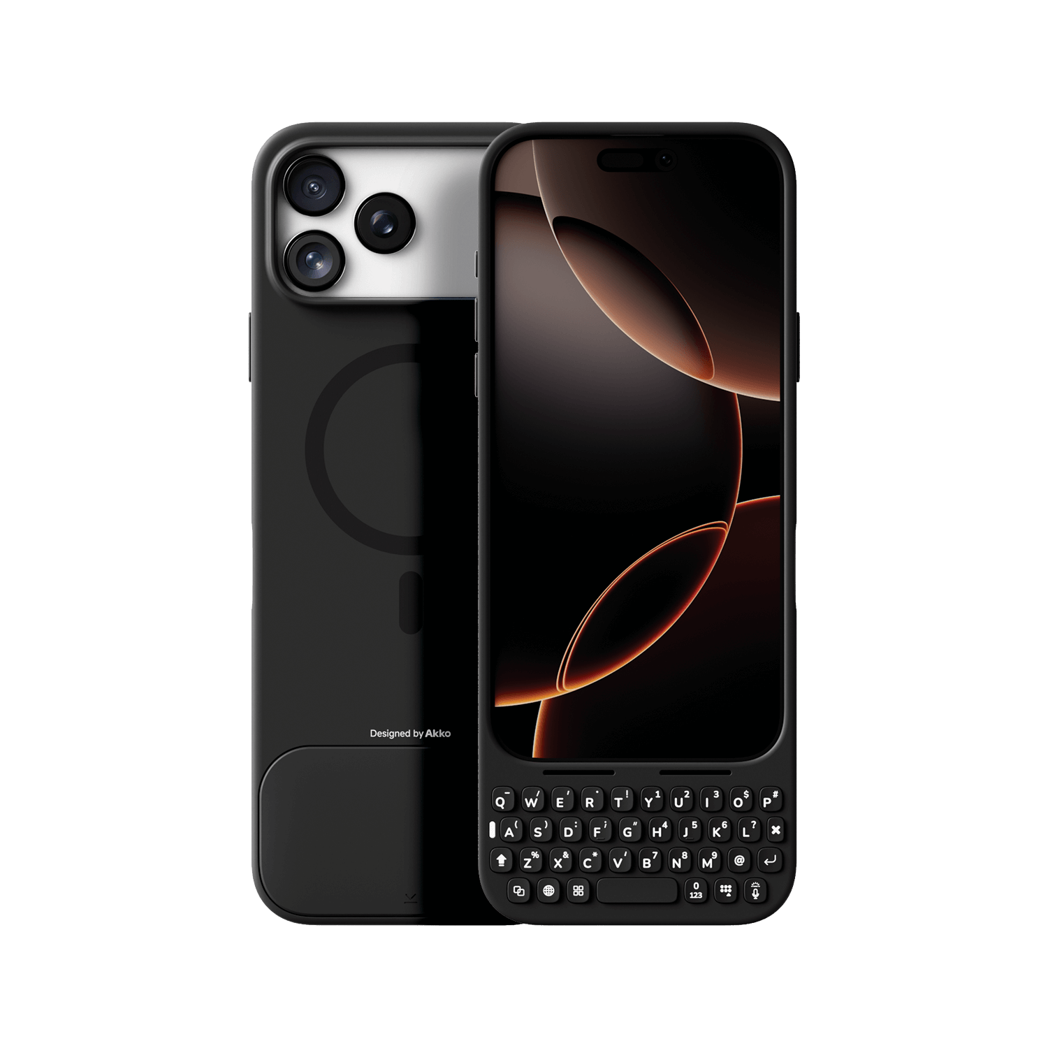 Akko MetaKey Keyboard Case for iPhone 17 Space Black