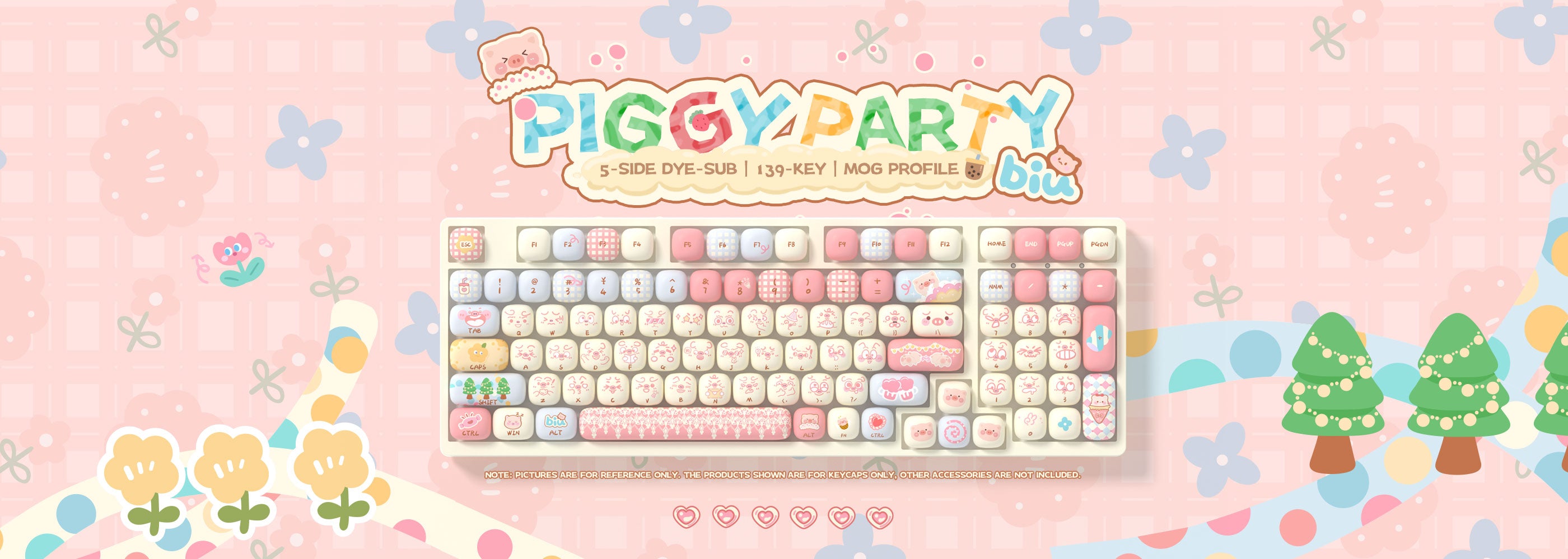 Akko-Piggy-Party-Keycap-Set
