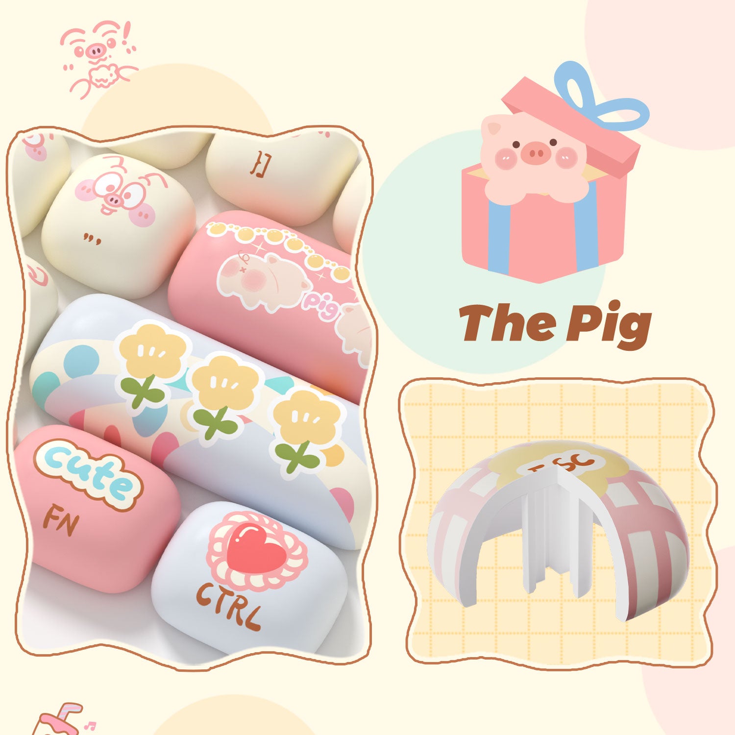 Akko-Piggy-Party-Keycap-Set