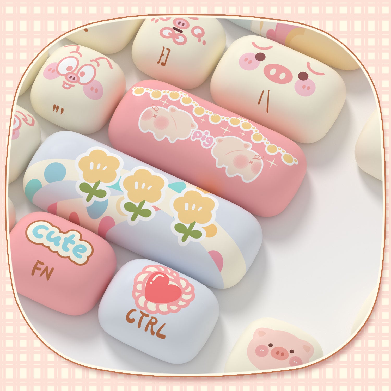 Akko-Piggy-Party-Keycap-SeT-Detail
