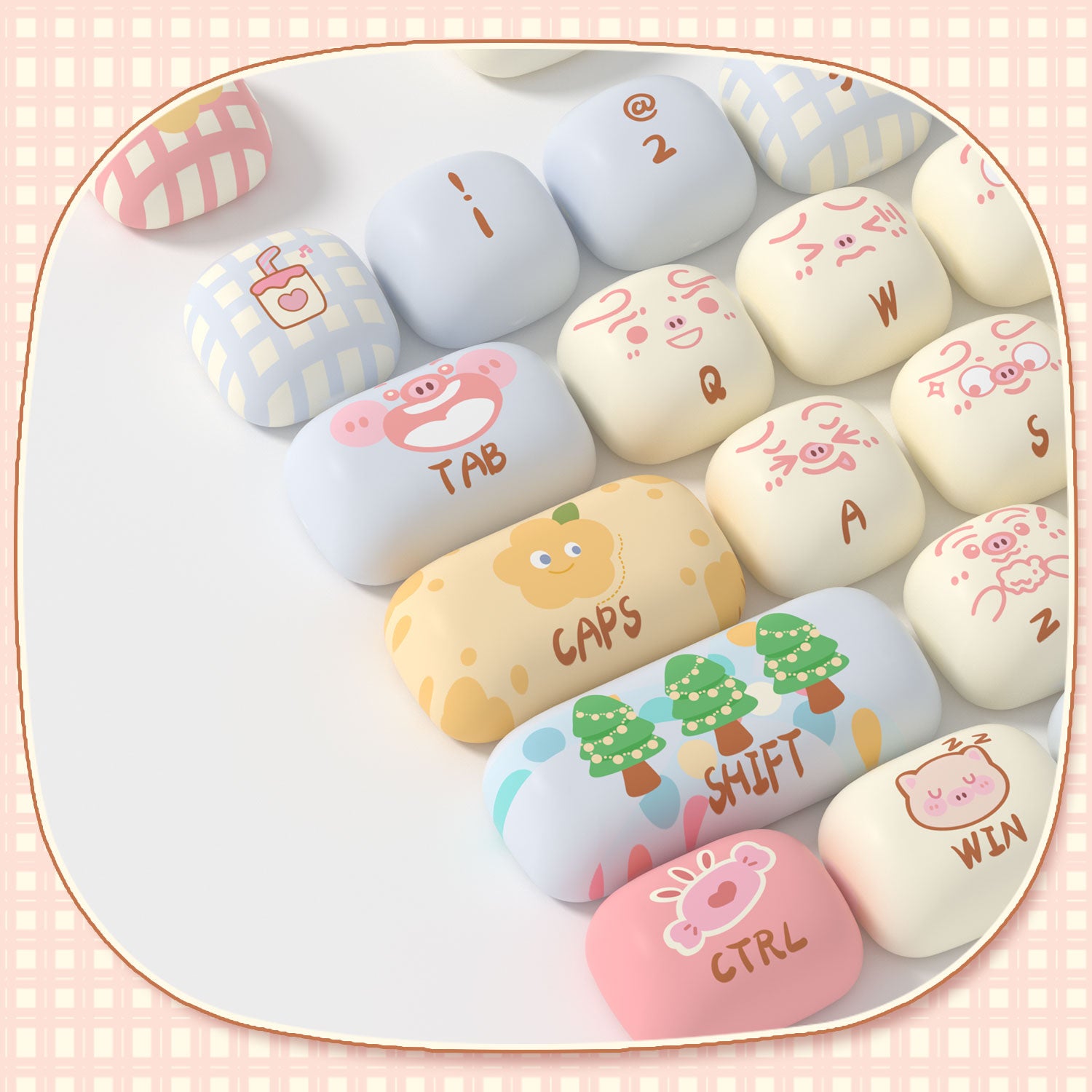 Akko-Piggy-Party-Keycap-SeT-Detail