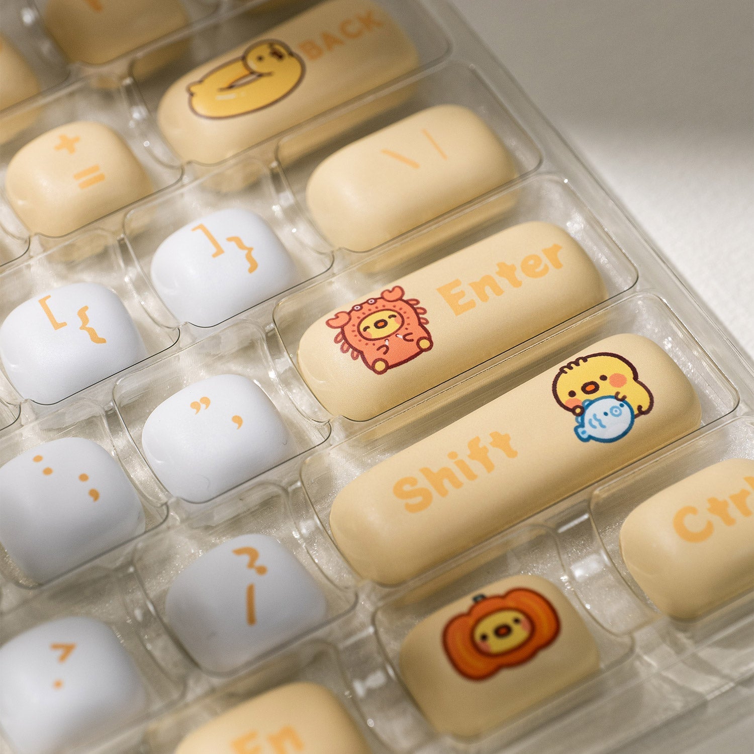 POCO Family POCO Duck Keycap Set Left Section Key Details