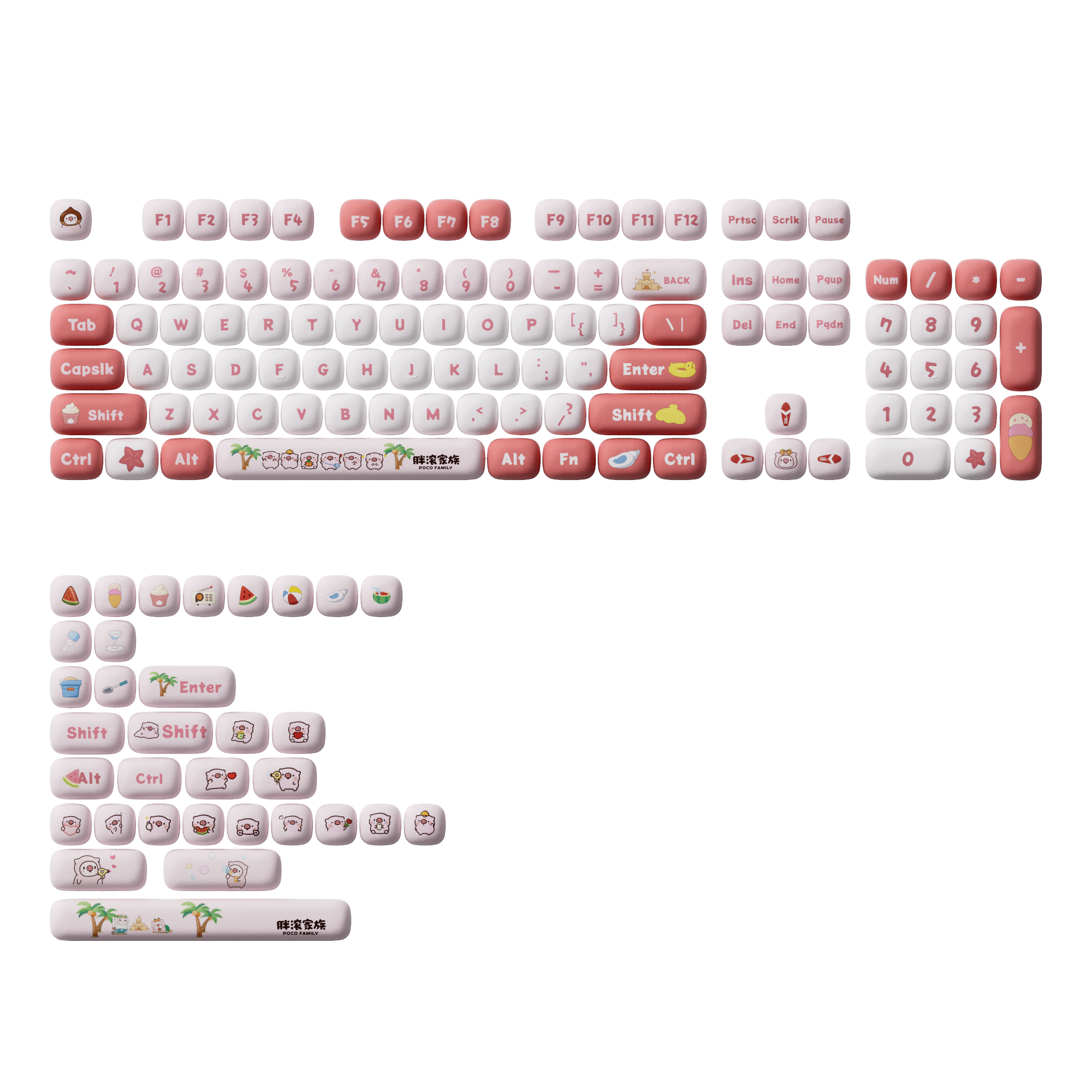 POCO Family - POCO Pig Keycap Set (138-key)