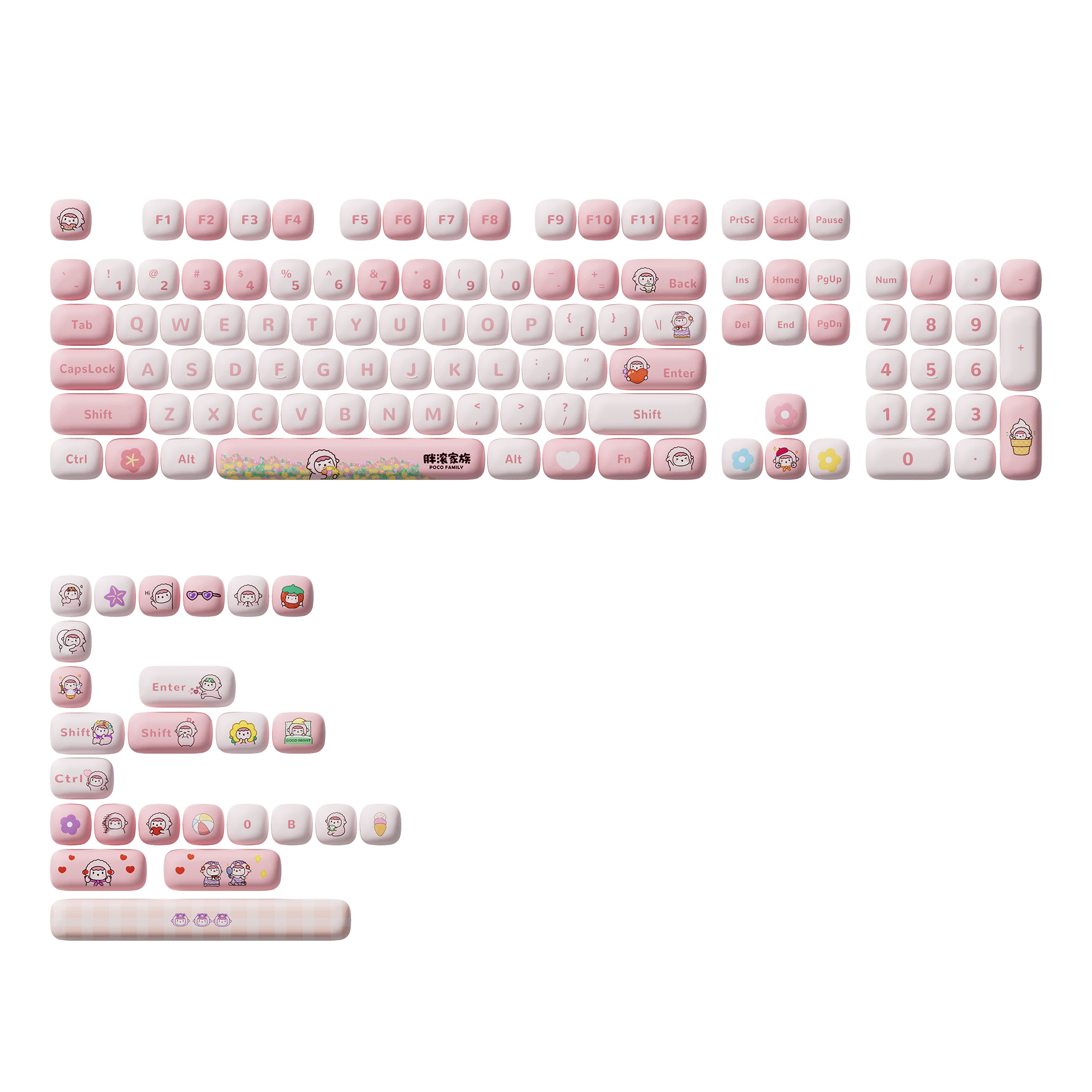 POCO Family - POCO Sheep Keycap Set (129-key)