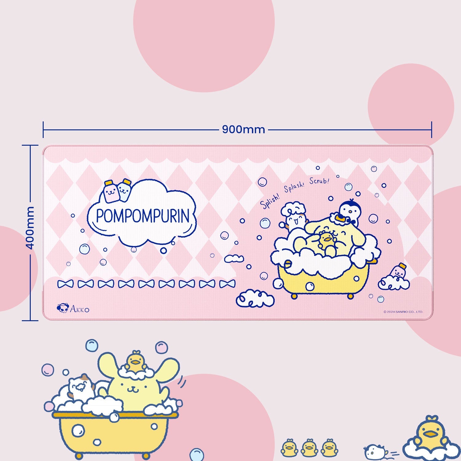Akko-Pompompurin-Mouse-Pad#색상_Pink
