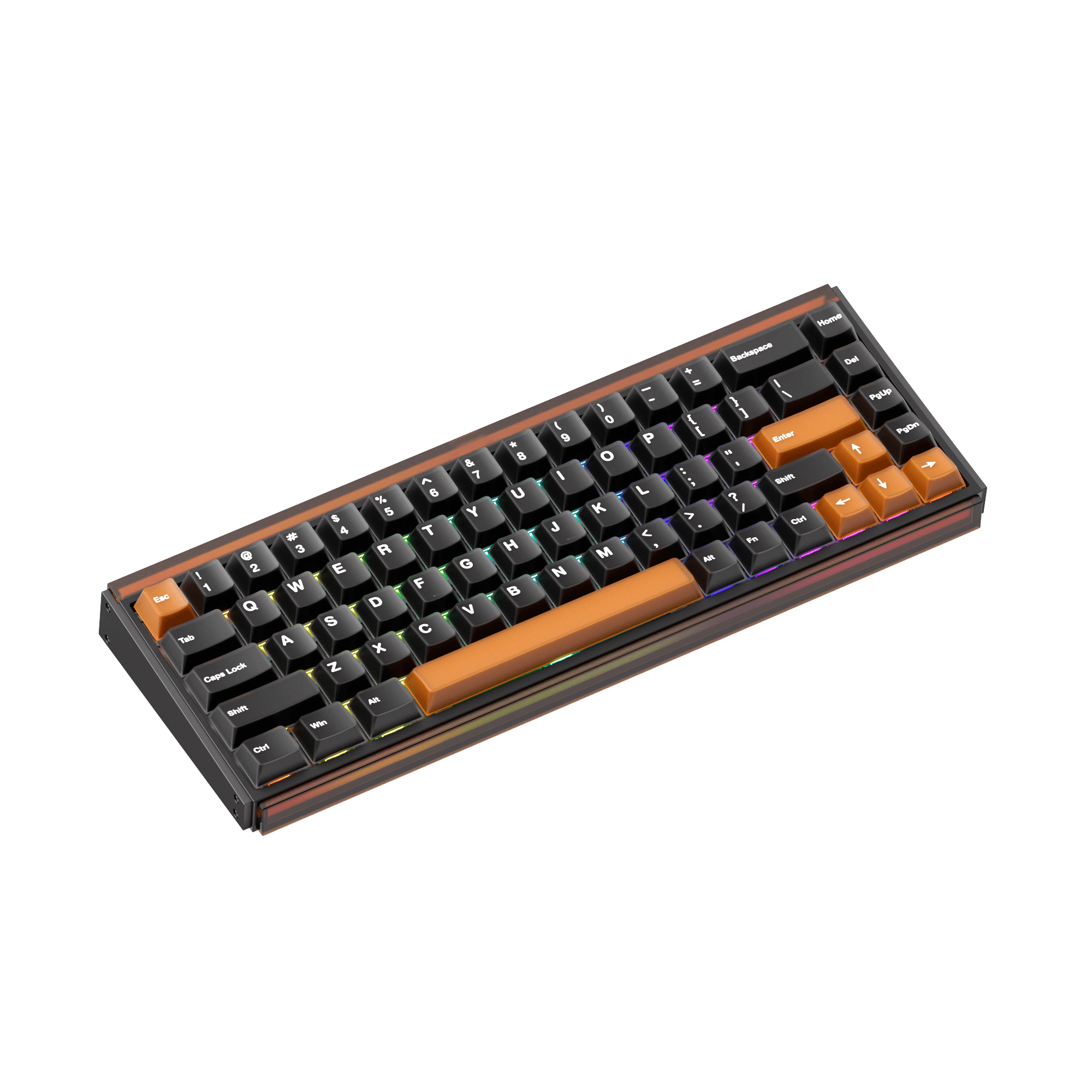 Akko Ray68 HE Magnetic Keyboard Misty Black Tea Right Side