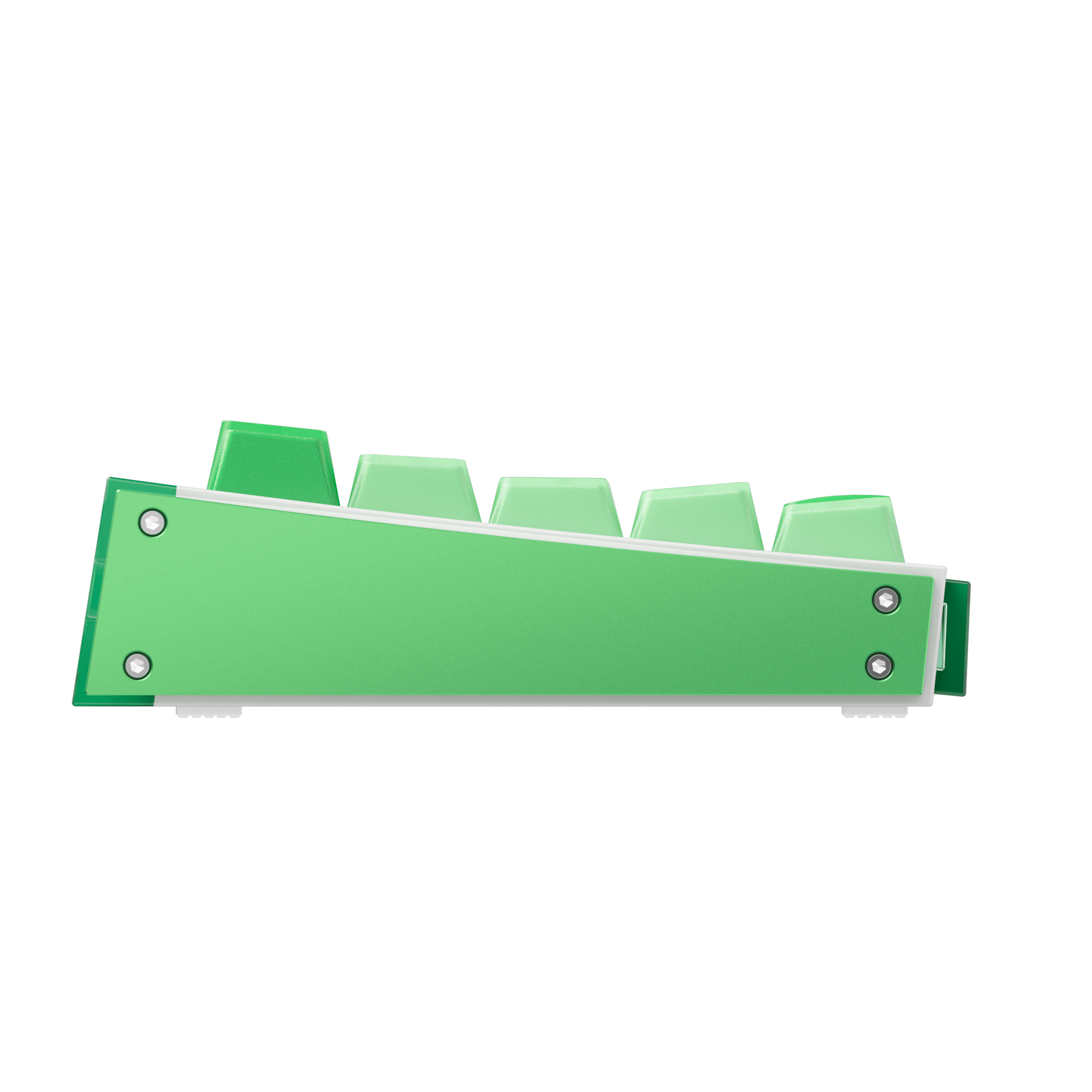 Akko Ray68 HE Magnetic Keyboard Misty Green White Left Side