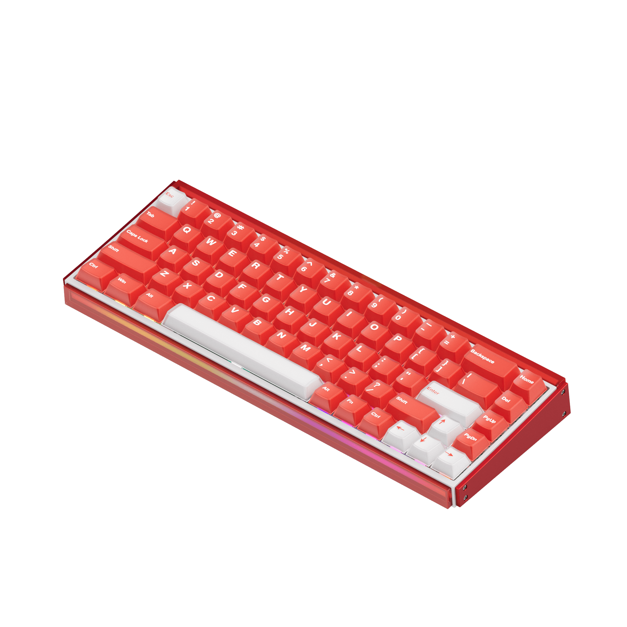 Akko Ray68 HE Magnetic Keyboard Misty Red Right Side