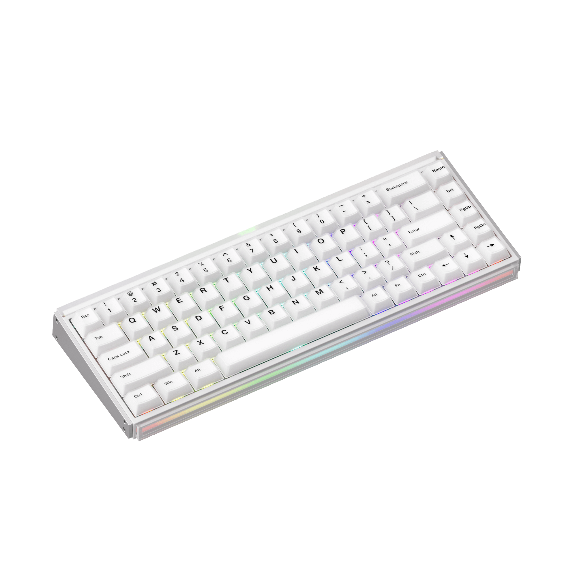 Akko Ray68 HE Magnetic Keyboard Misty White Right Side