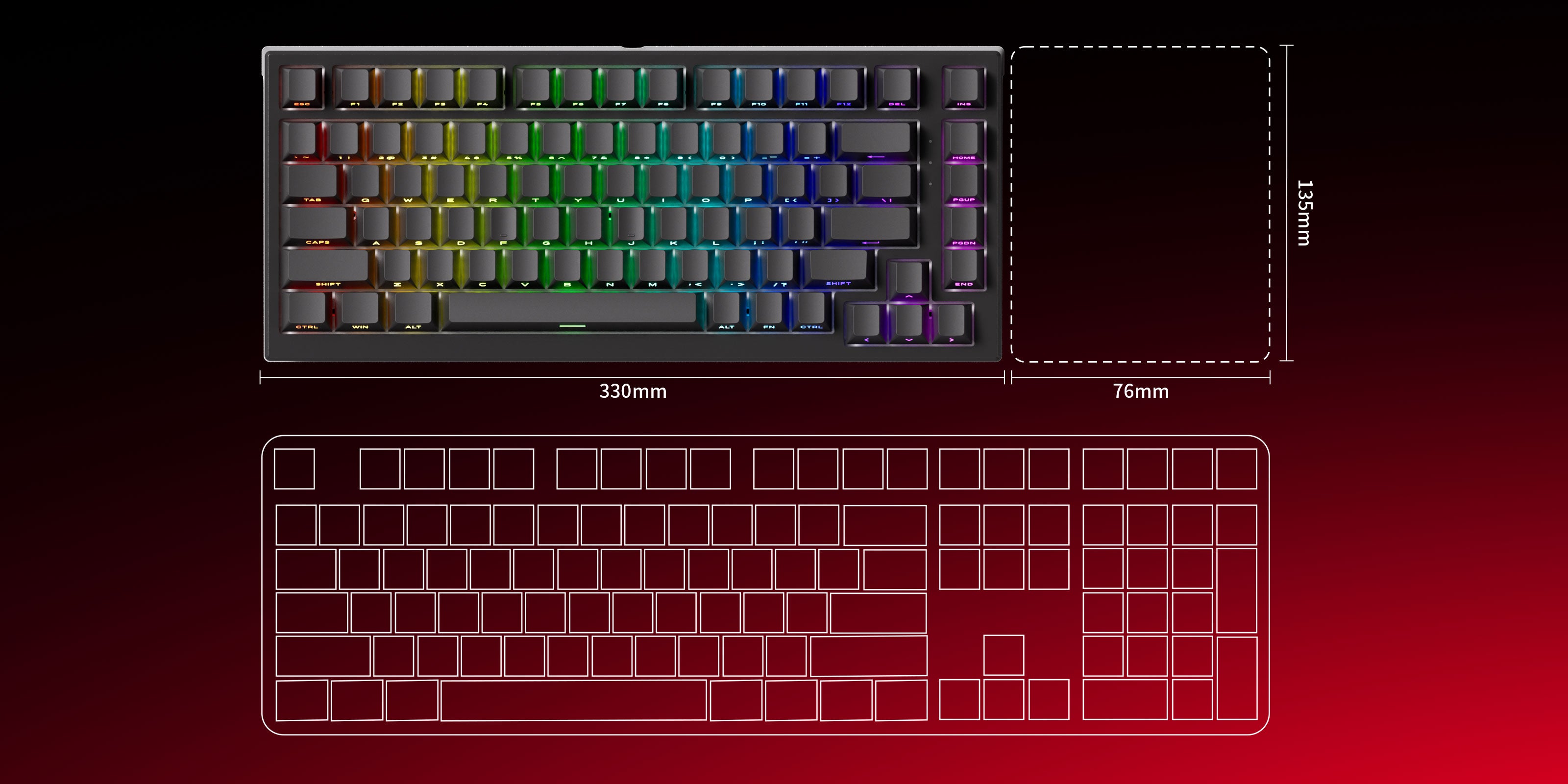 Akko-TAC75-Shine-Through-Black-Size