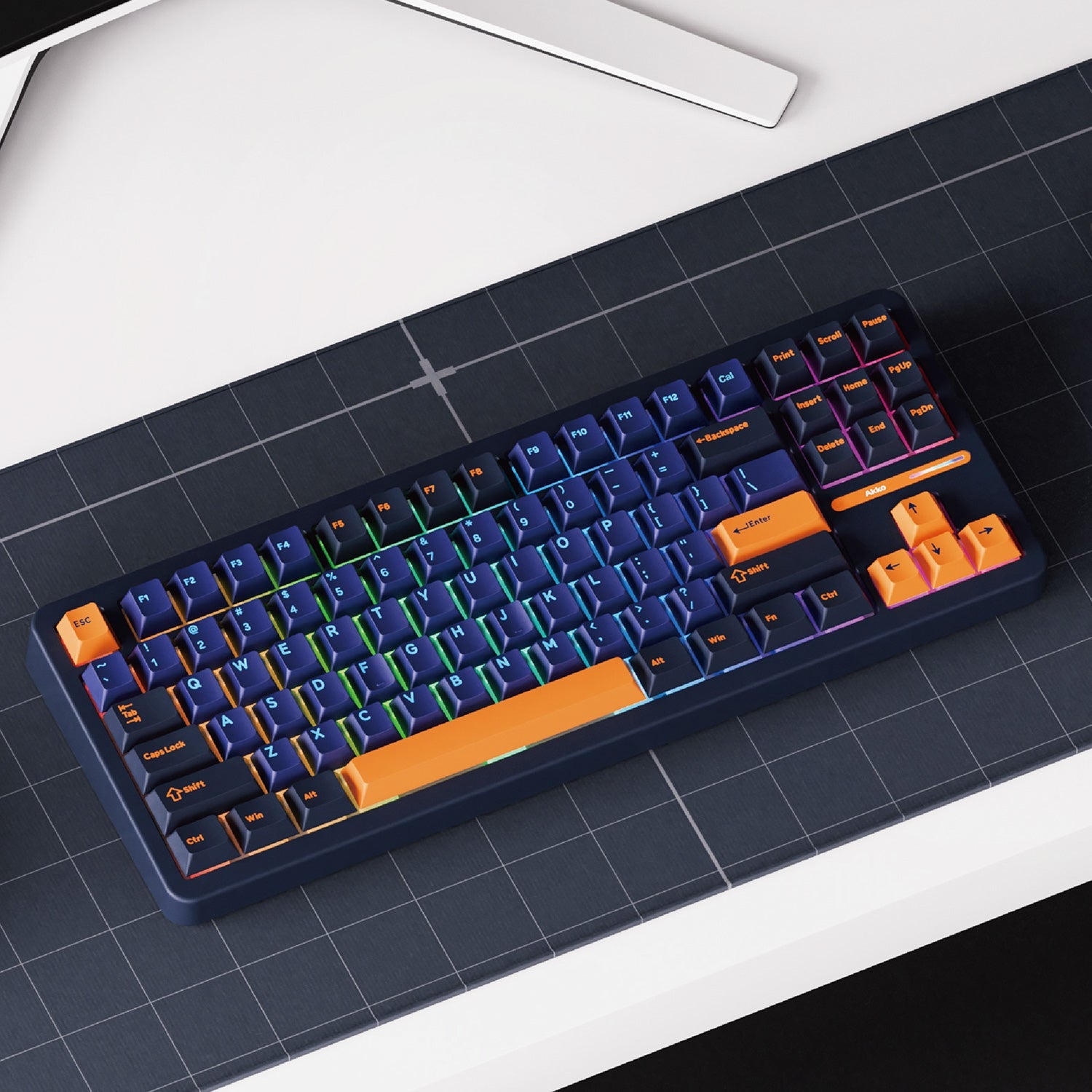 Akko TAC87 Horizon Mechanical Keyboard on the Desk