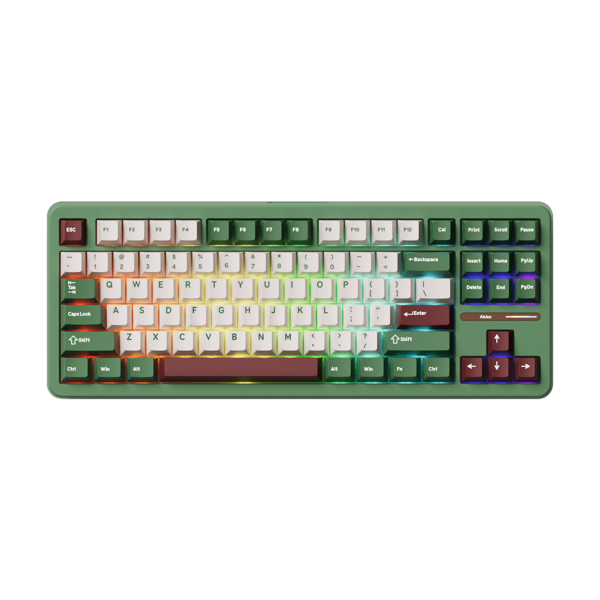 Akko TAC87 Matcha Red Bean Mechanical Keyboard RGB
