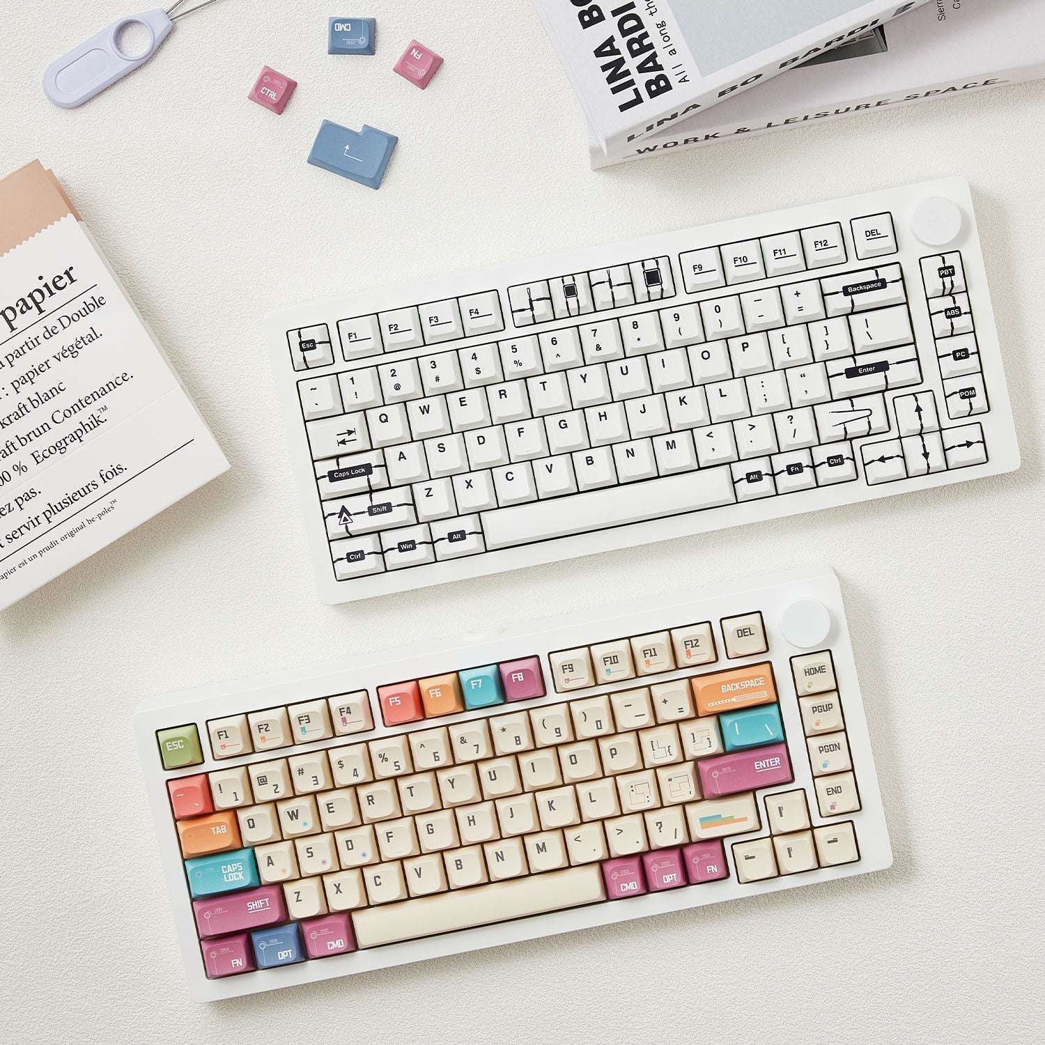 Akko MonsGeek Timeline keycap Set Install on the M1 V5 Kit