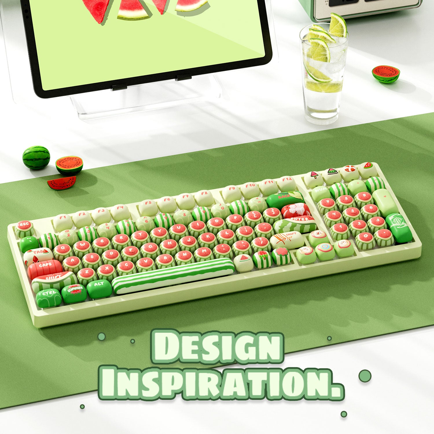 Akko-Watermelon-Keycap-Set-Detail