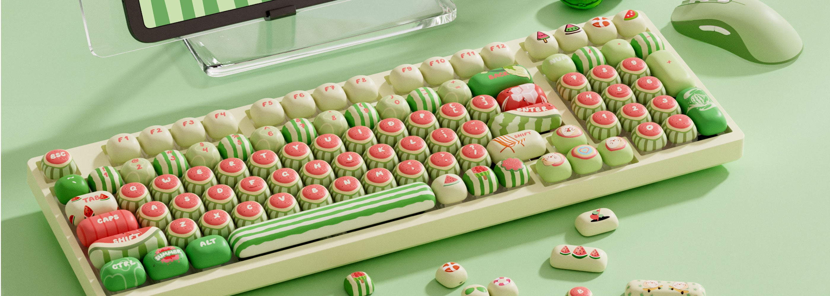 Akko-Watermelon-Keycap-Set