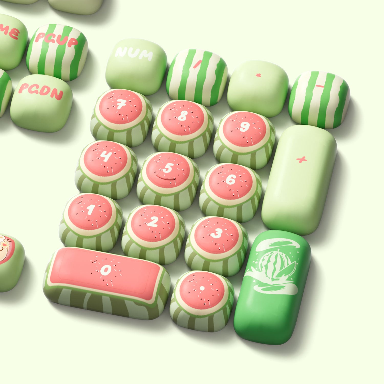 Akko-Watermelon-Keycap-Set-Detail
