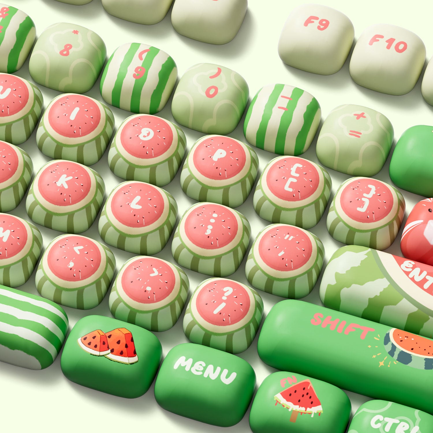Akko-Watermelon-Keycap-Set-Detail