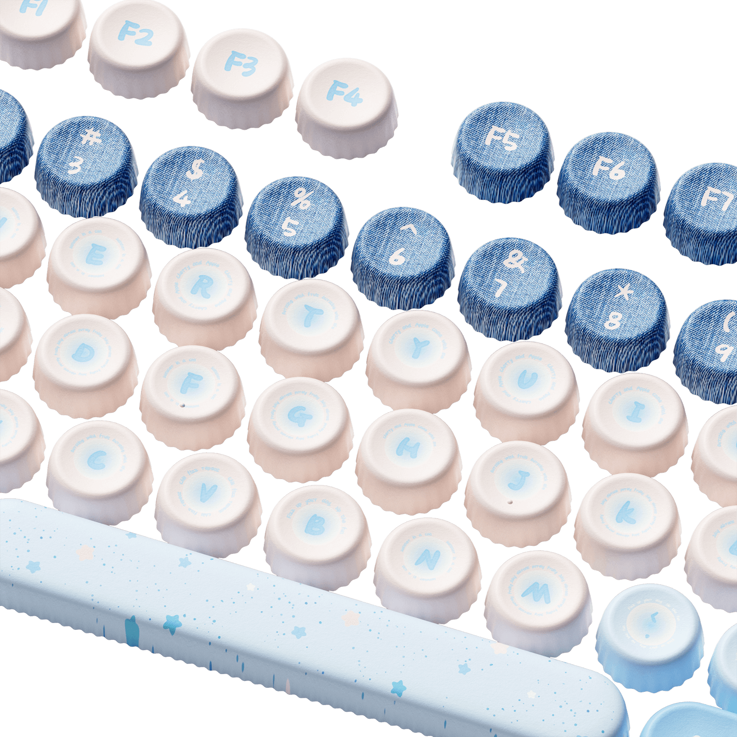 Apple Wave 보틀캡 키캡 세트(131 키)