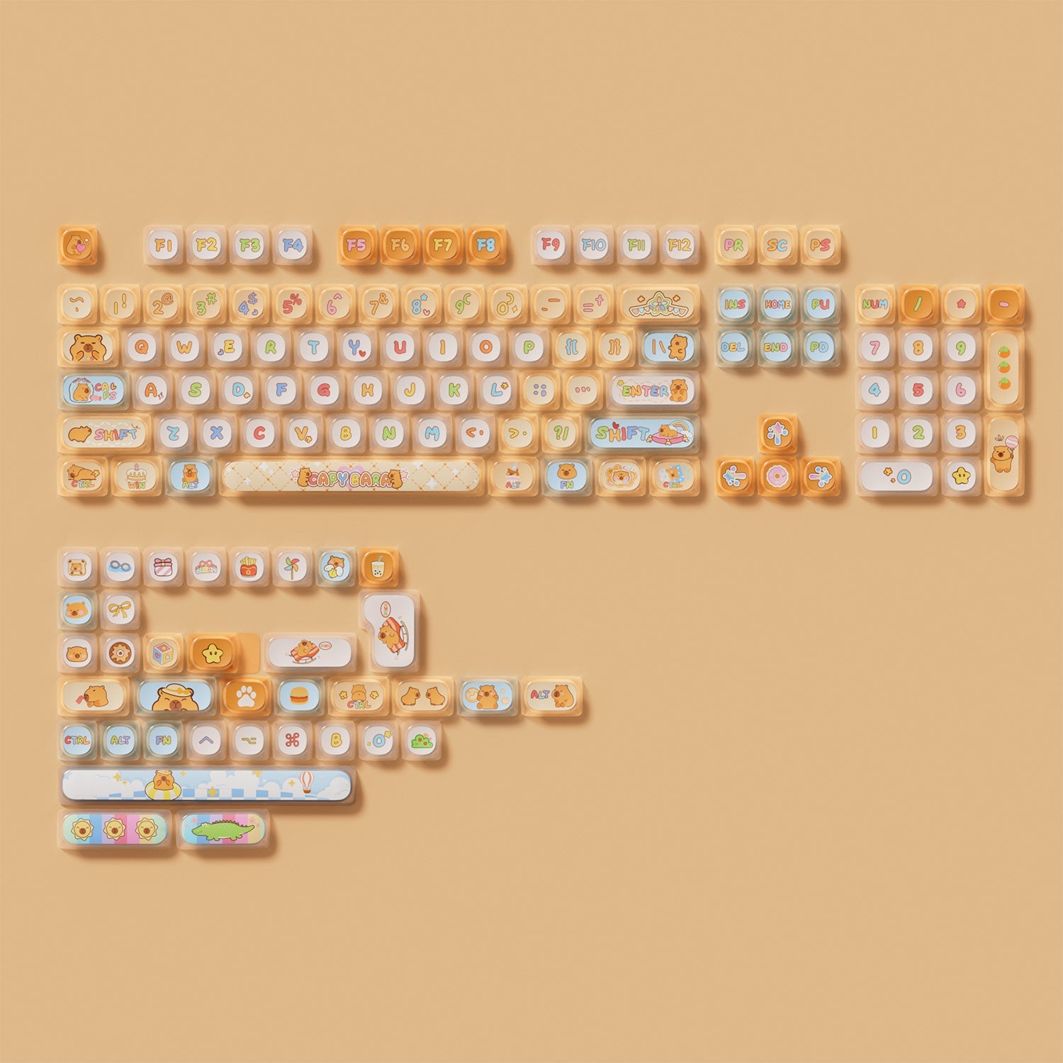 Capybara 키캡 세트 (142 키)