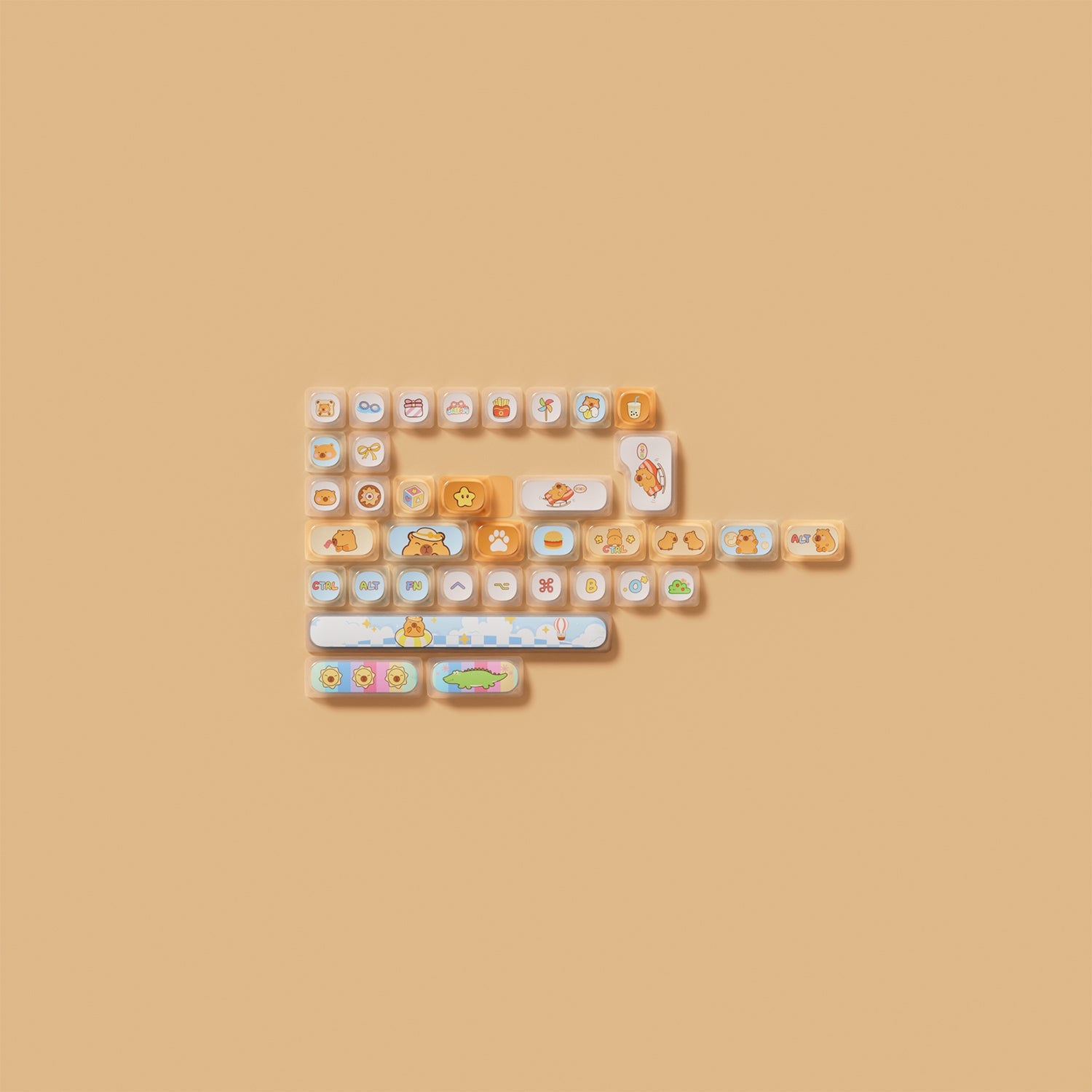 카피바라 키캡 세트 (142 키)