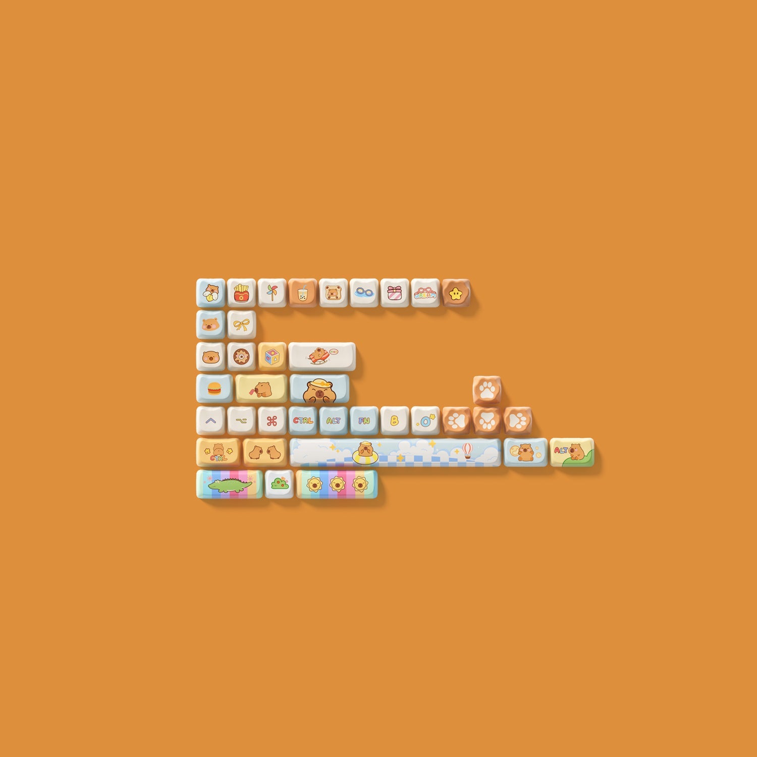 카피바라 키캡 세트 (142 키)