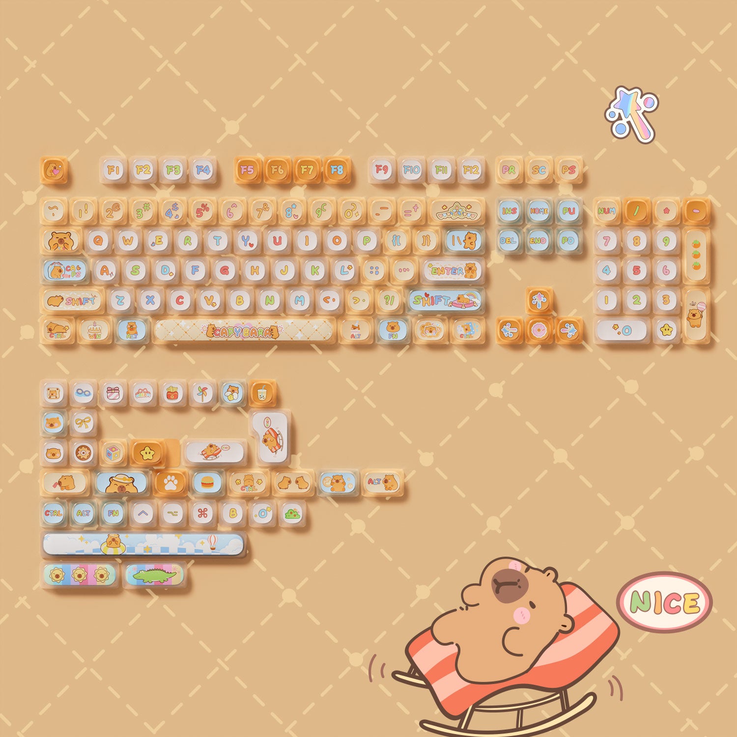 Capybara-Keycap-Set-Keycap