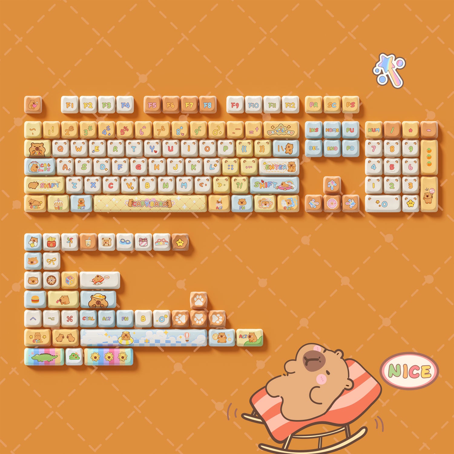 Capybara-Keycap-Set-Keycap